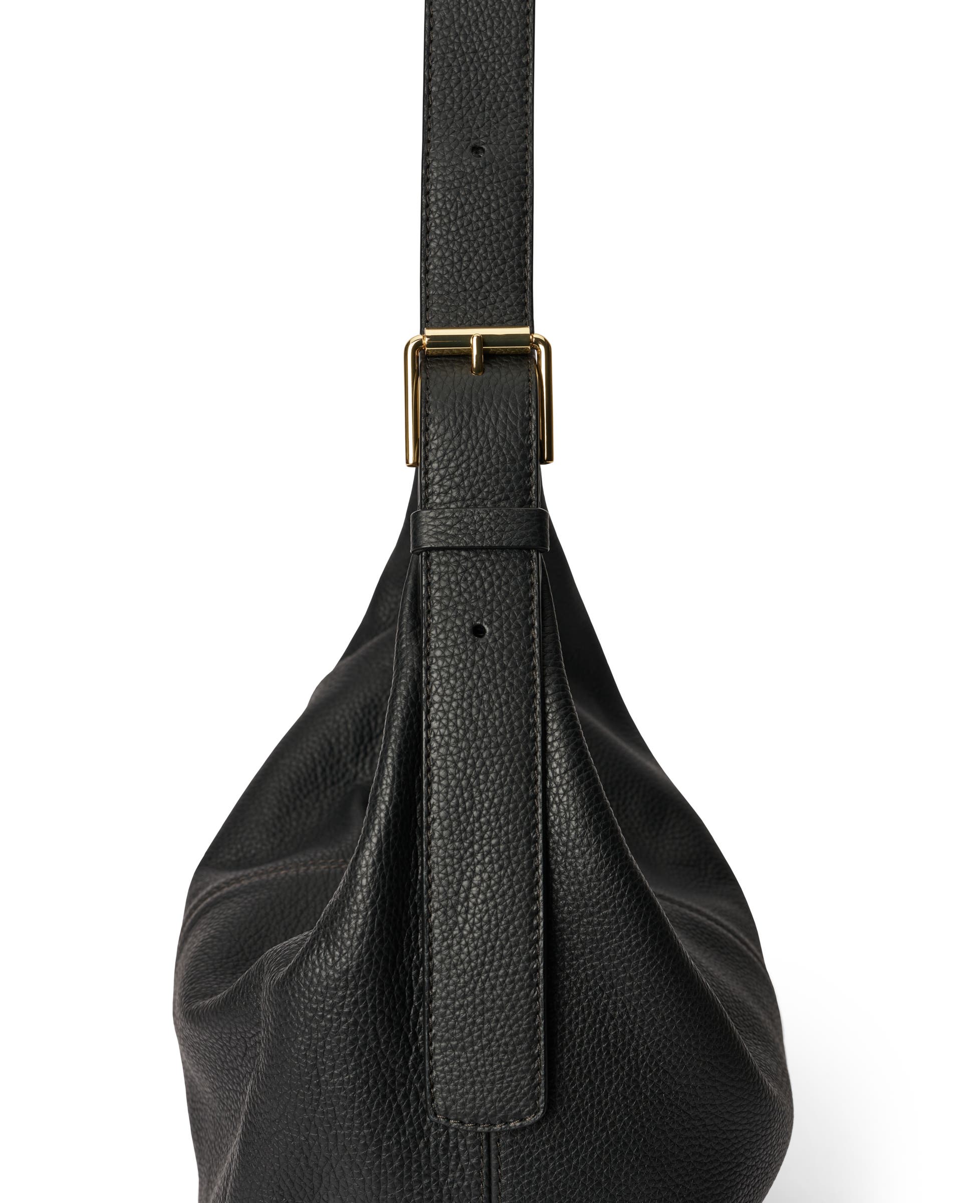 Bolso hobo de piel ECCO® Hobo - Negro - Detail-2