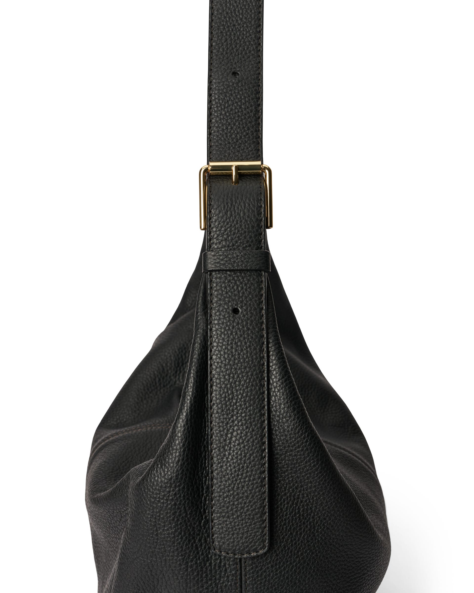 Bolso hobo de piel ECCO® Hobo - Negro - Detail-2