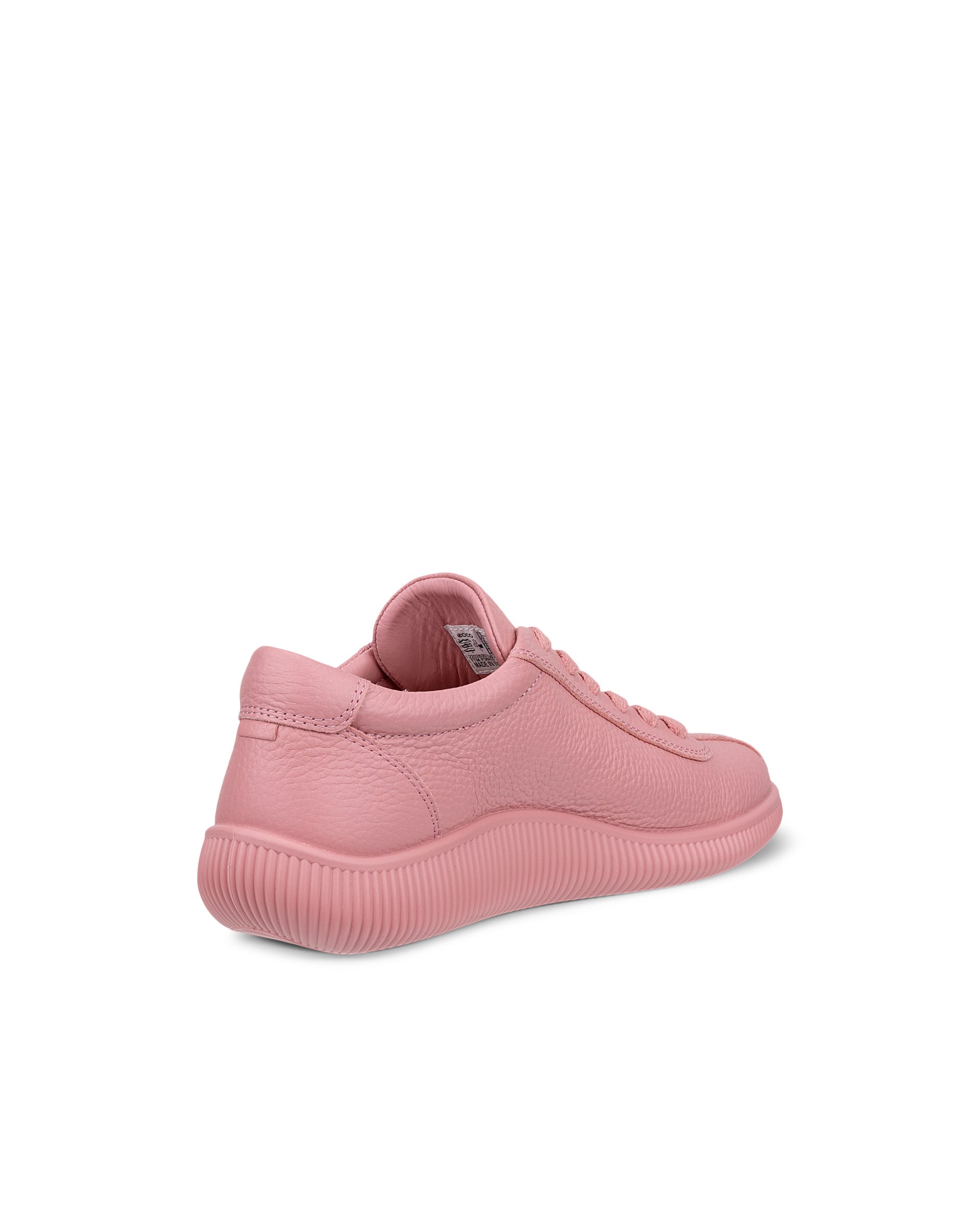 ECCO® Soft Zero Damen Ledersneaker - Rosa - Back