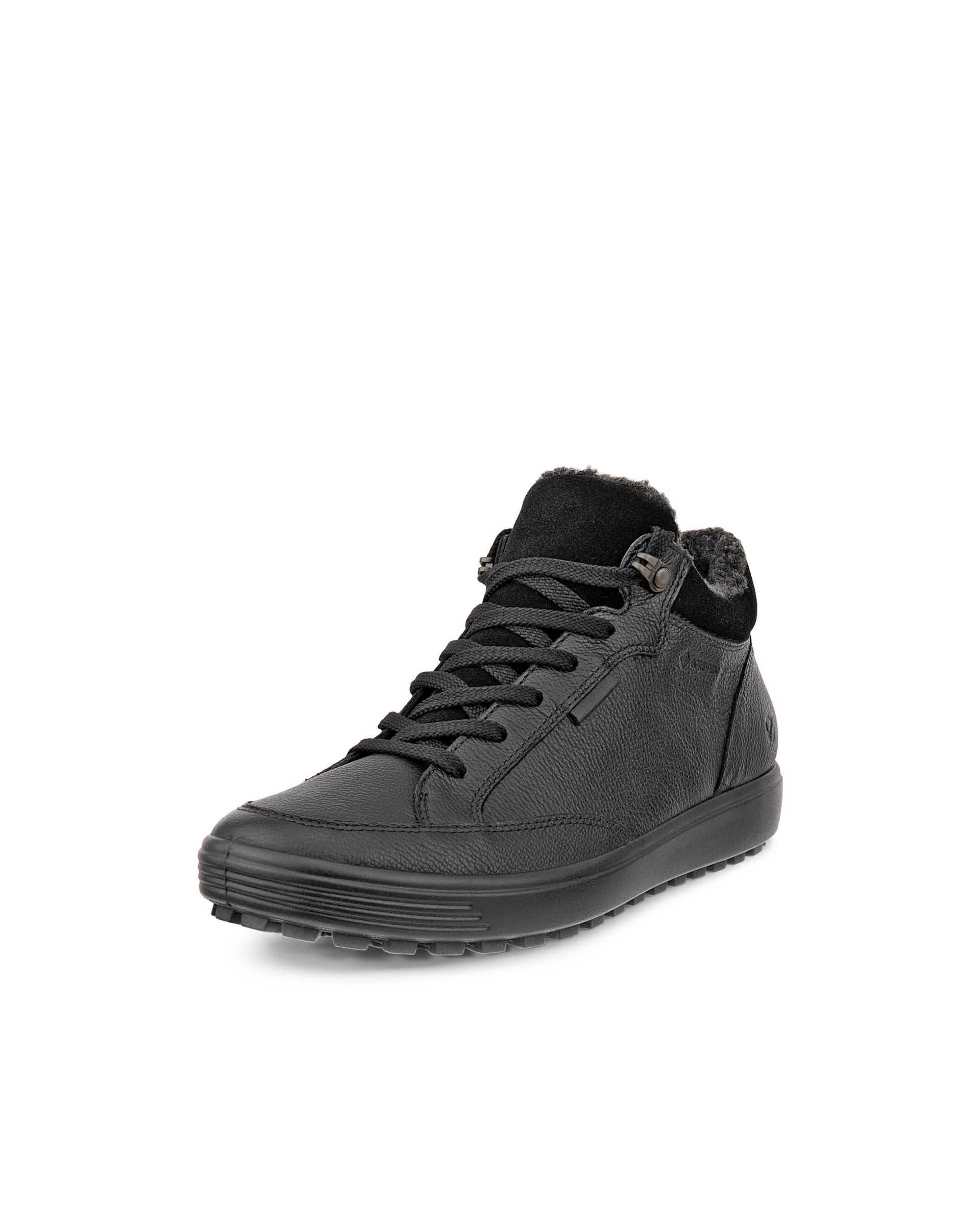 ECCO® Soft 7 Tred Halvhög känga i nubuck med Gore-Tex dam - Svart - Main