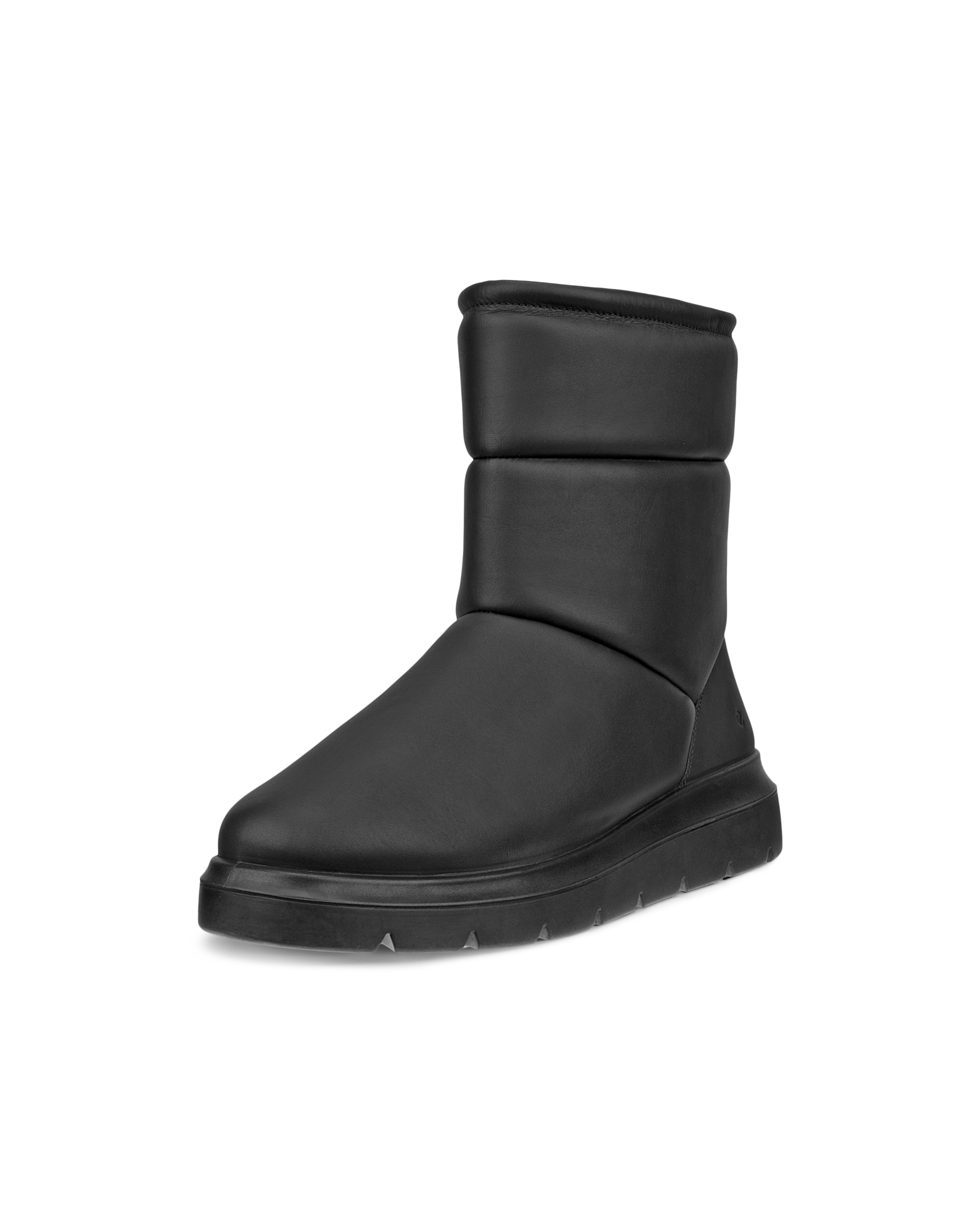 ECCO Nouvelle ウィメンズ レザーミッドカットブーツ | ブラック