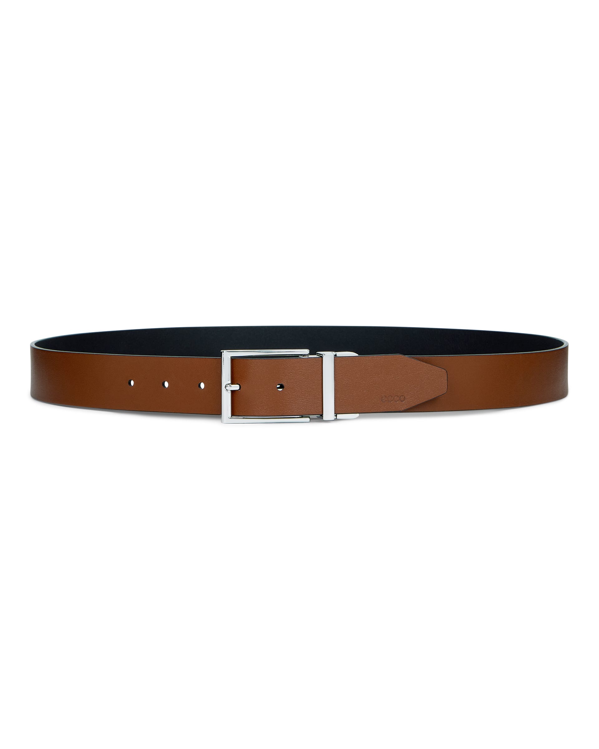 ECCO Belts Formal Italian Reverse メンズ リバーシブルレザーベルト - ブラック - Back