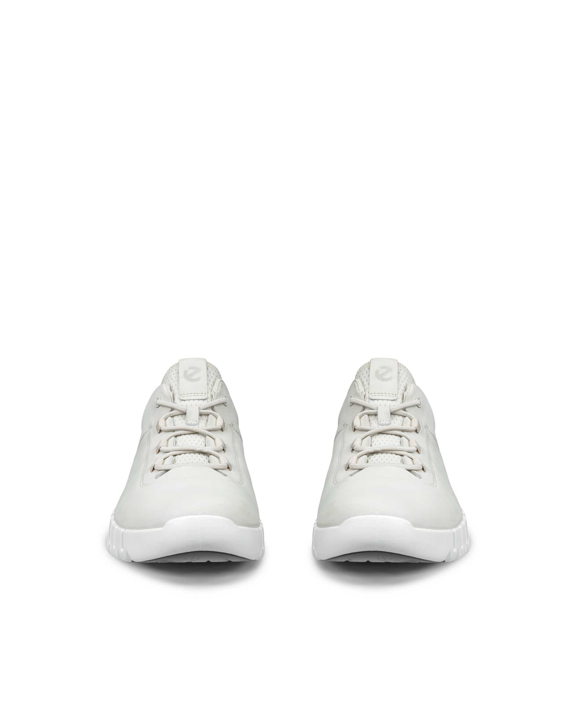 ECCO Gruuv Flexible Sole Men メンズ レザースニーカー - グレー - Front pair