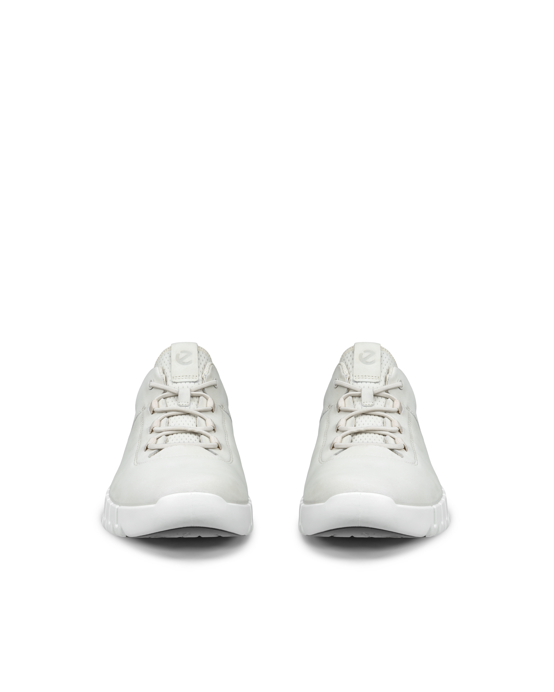 ECCO Gruuv Flexible Sole Men メンズ レザースニーカー - グレー - Front pair