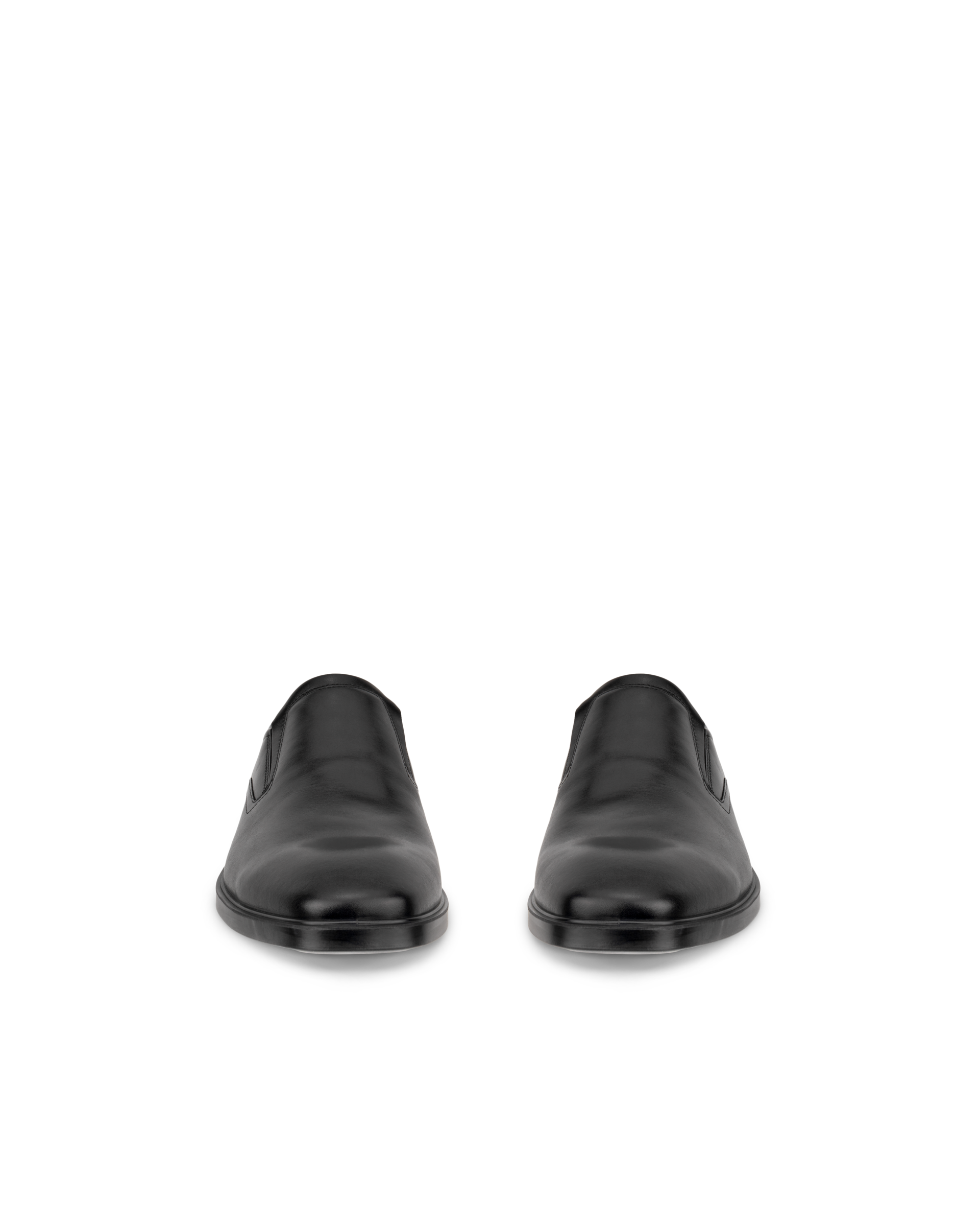 Men's ECCO® Metropole Milan Leather Slip-On - Black - Front pair