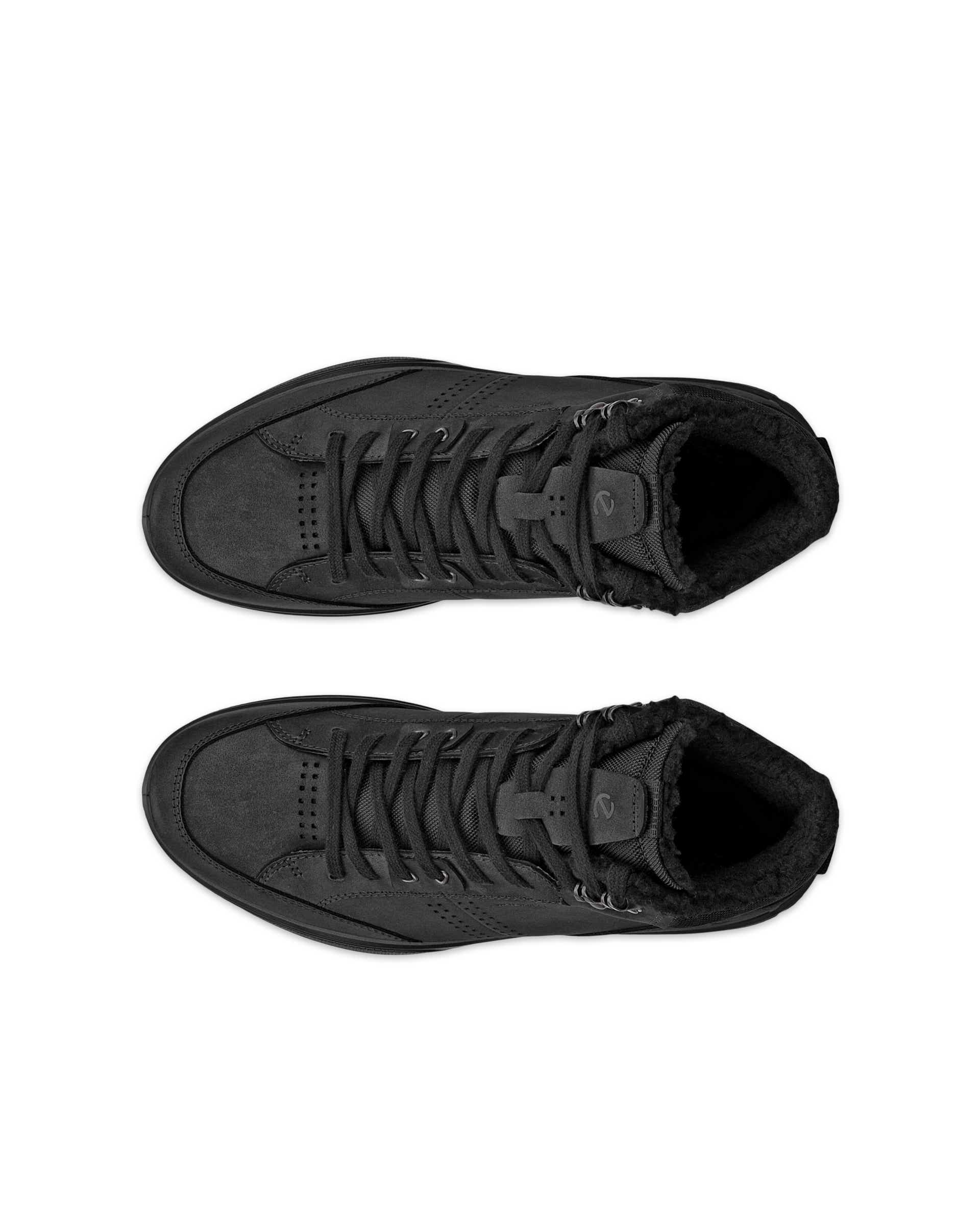 ECCO Byway 2.0 bottes mi-hautes de pluie en nubuck pour hommes - Noir - Top left pair