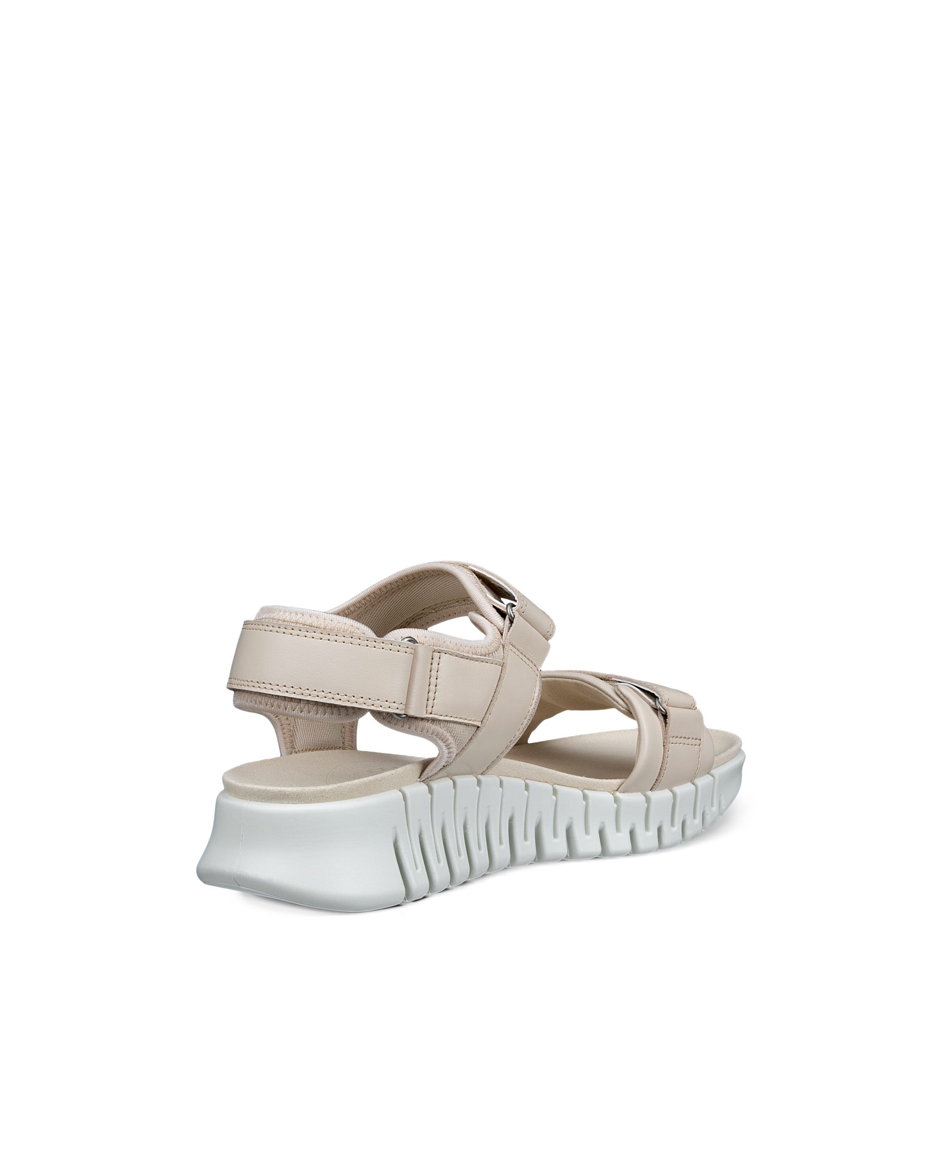 ECCO Gruuv ウィメンズ ヌバックヒールサンダル - ベージュ - Back