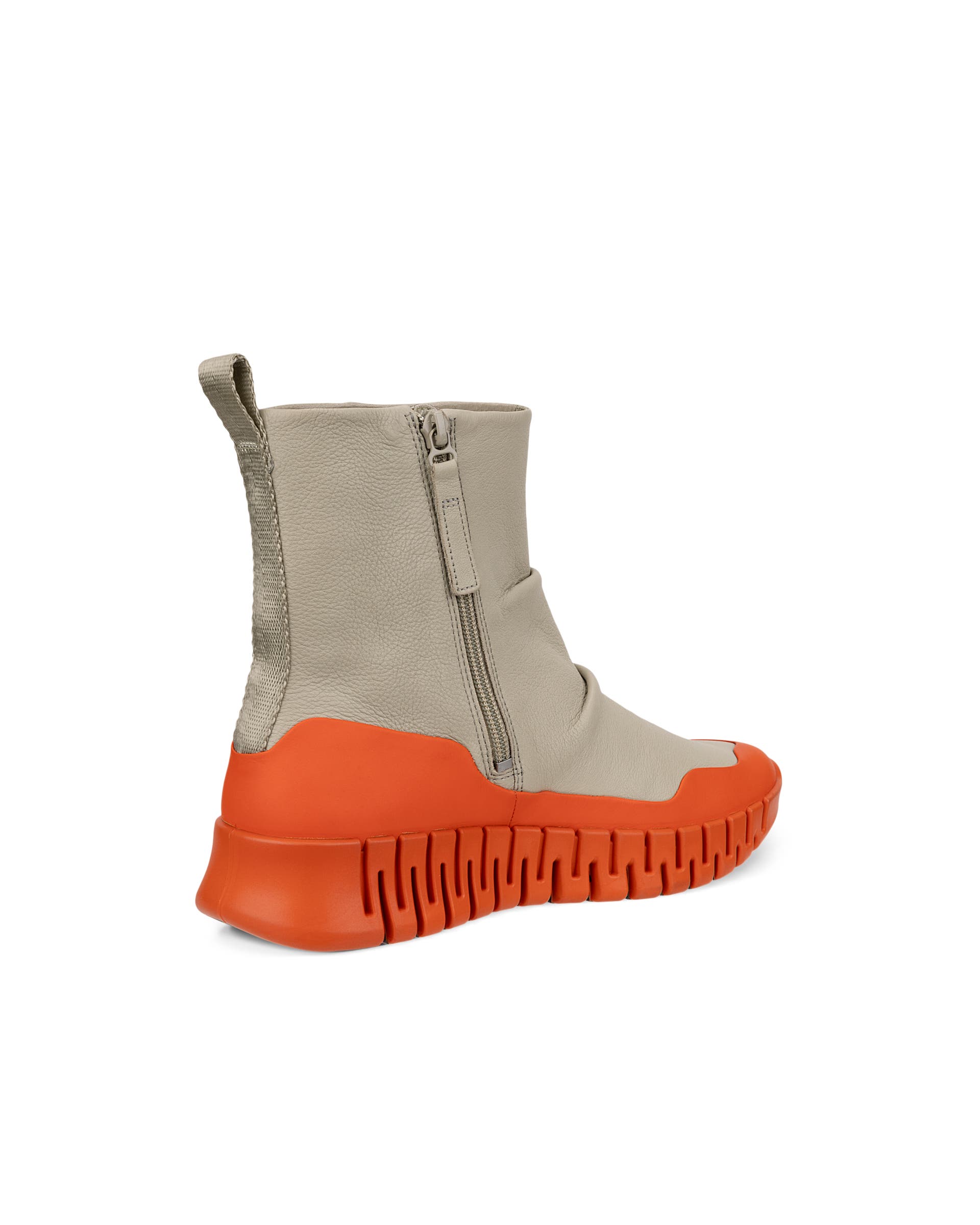 ECCO Gruuv ウィメンズ レザーブーティー - ベージュ - Back