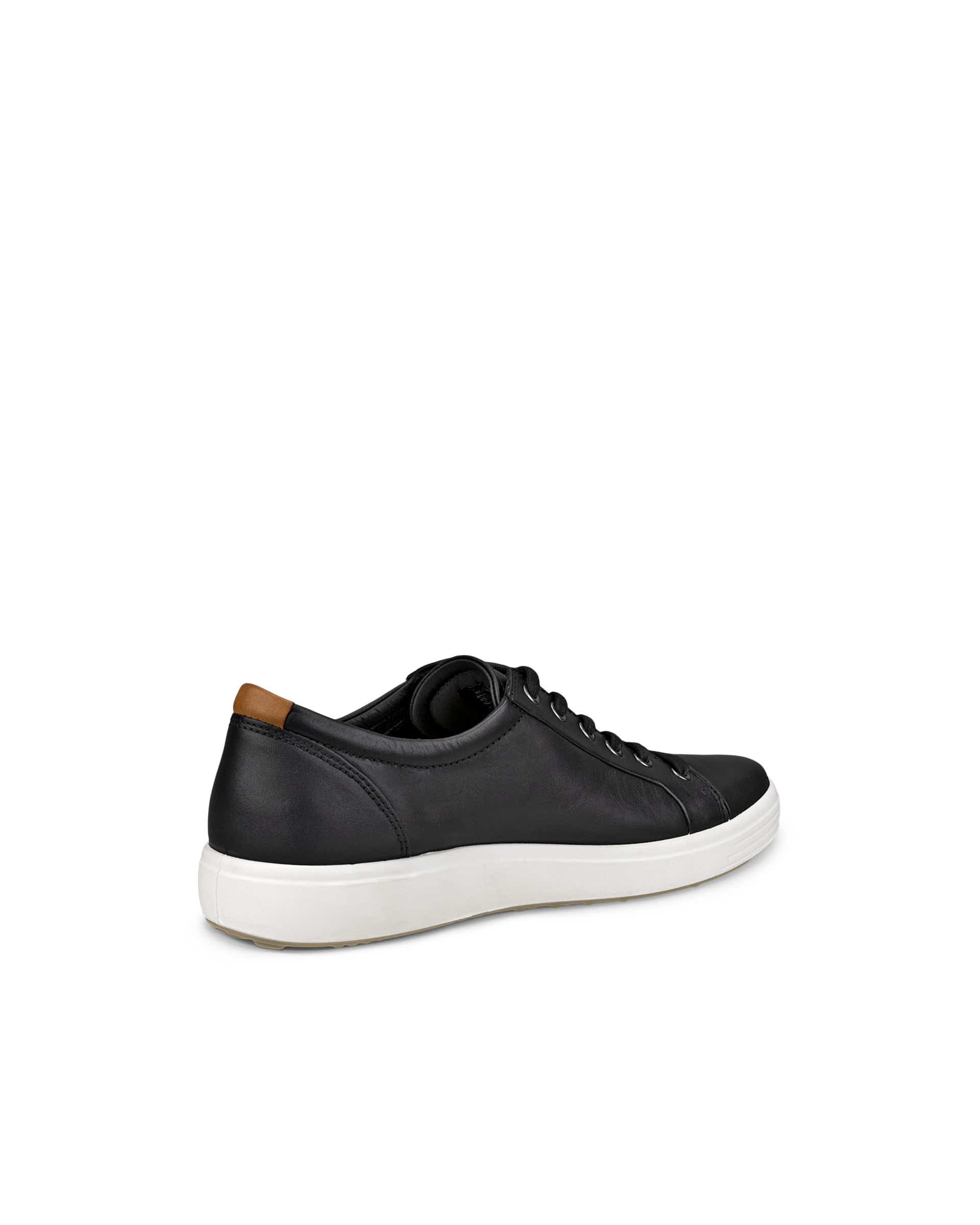 ECCO® Soft 7 Skinnsneaker herr - Svart - Back