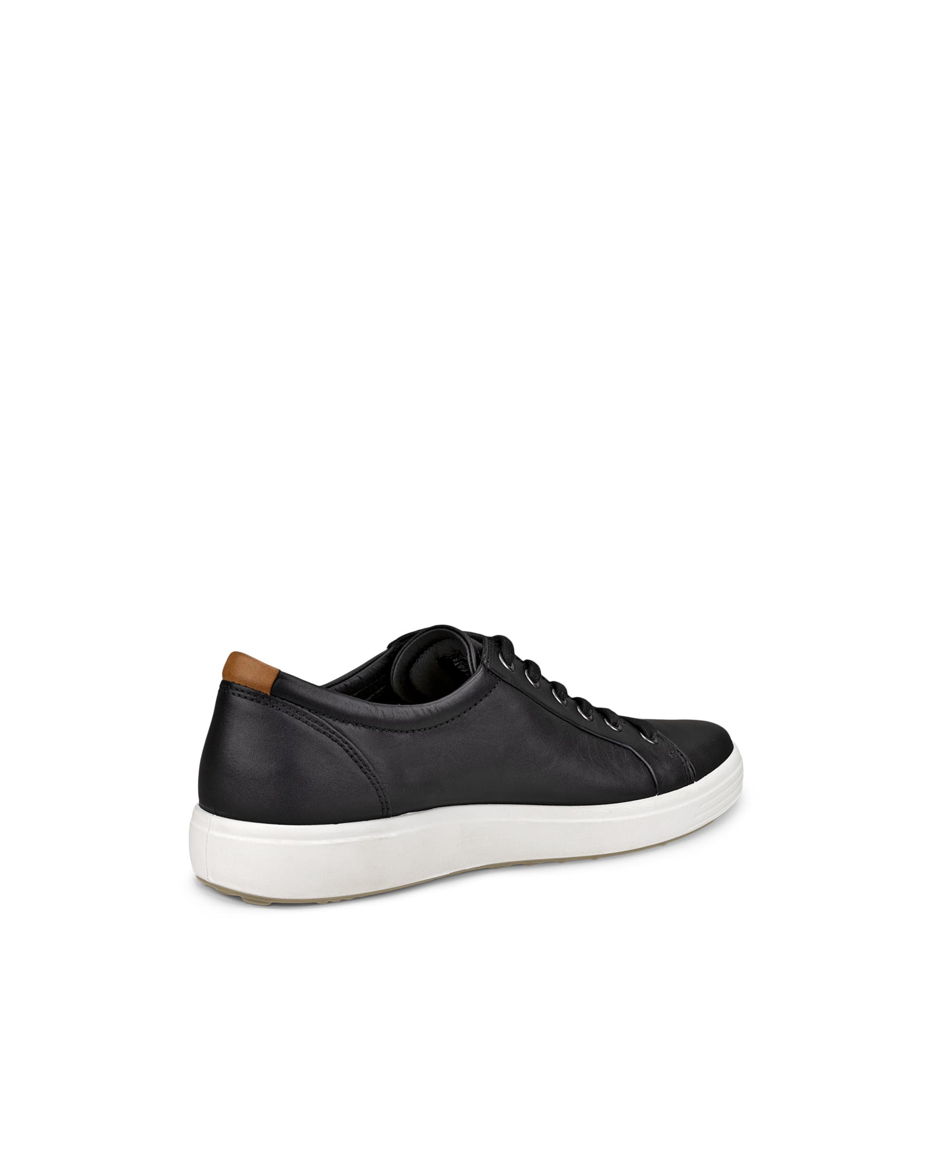 ECCO® Soft 7 Skinnsneaker herr - Svart - Back