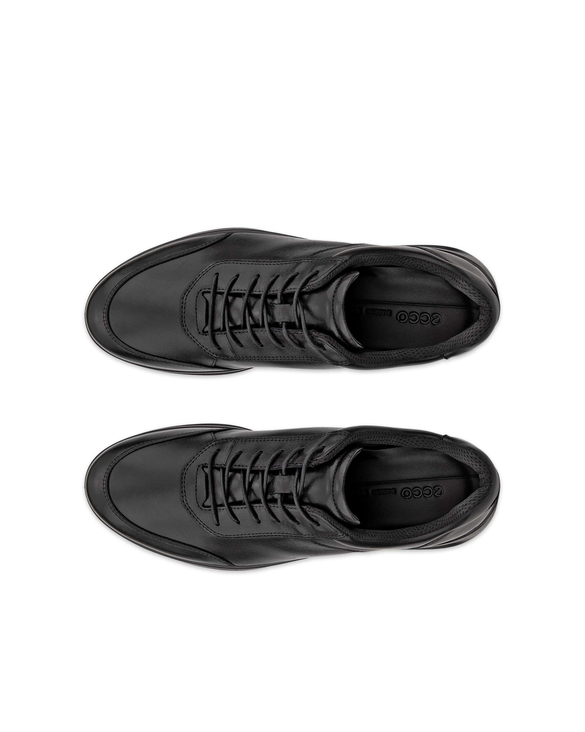 ECCO Aquet メンズ レザーシューズ - ブラック - Top left pair