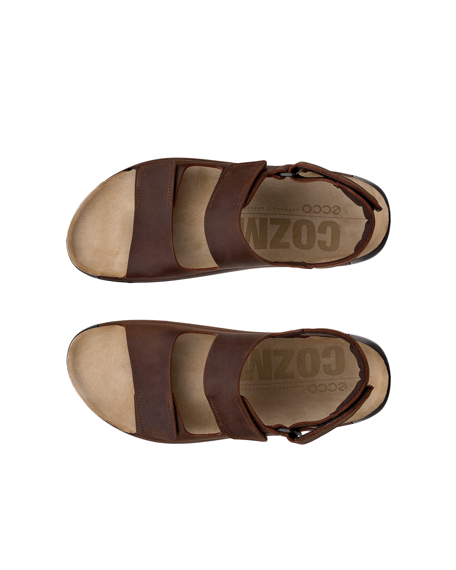 Men's ECCO® Cozmo Nubuck Two-Strap Sandal
