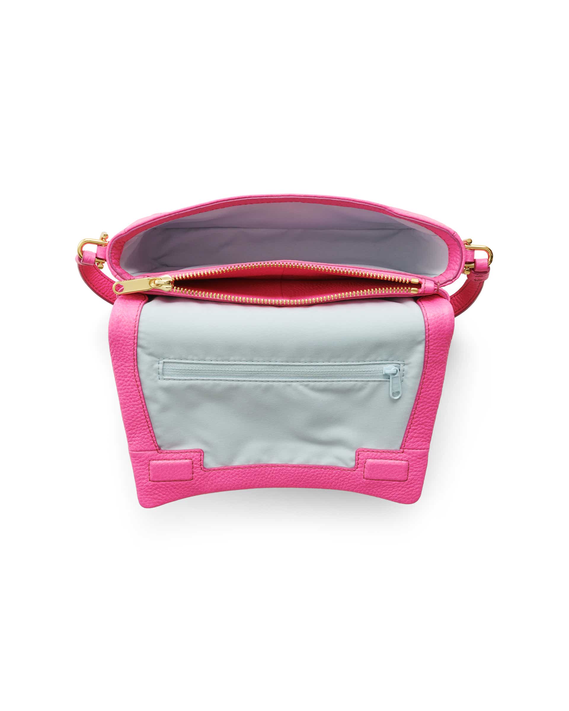 ECCO® Pinch Bag skuldertaske i læder - Pink - Birdeye