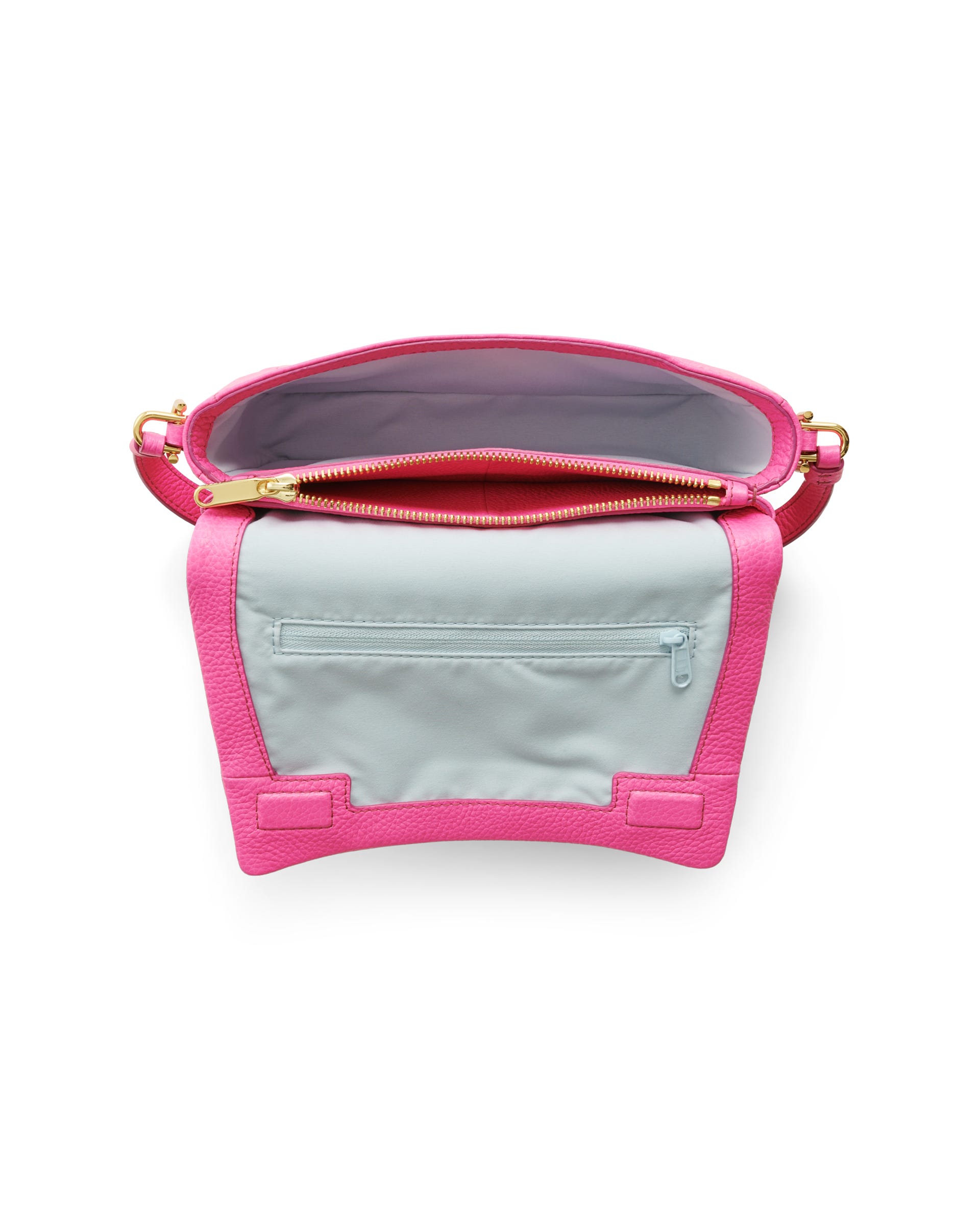 ECCO® Pinch Bag skuldertaske i læder - Pink - Birdeye