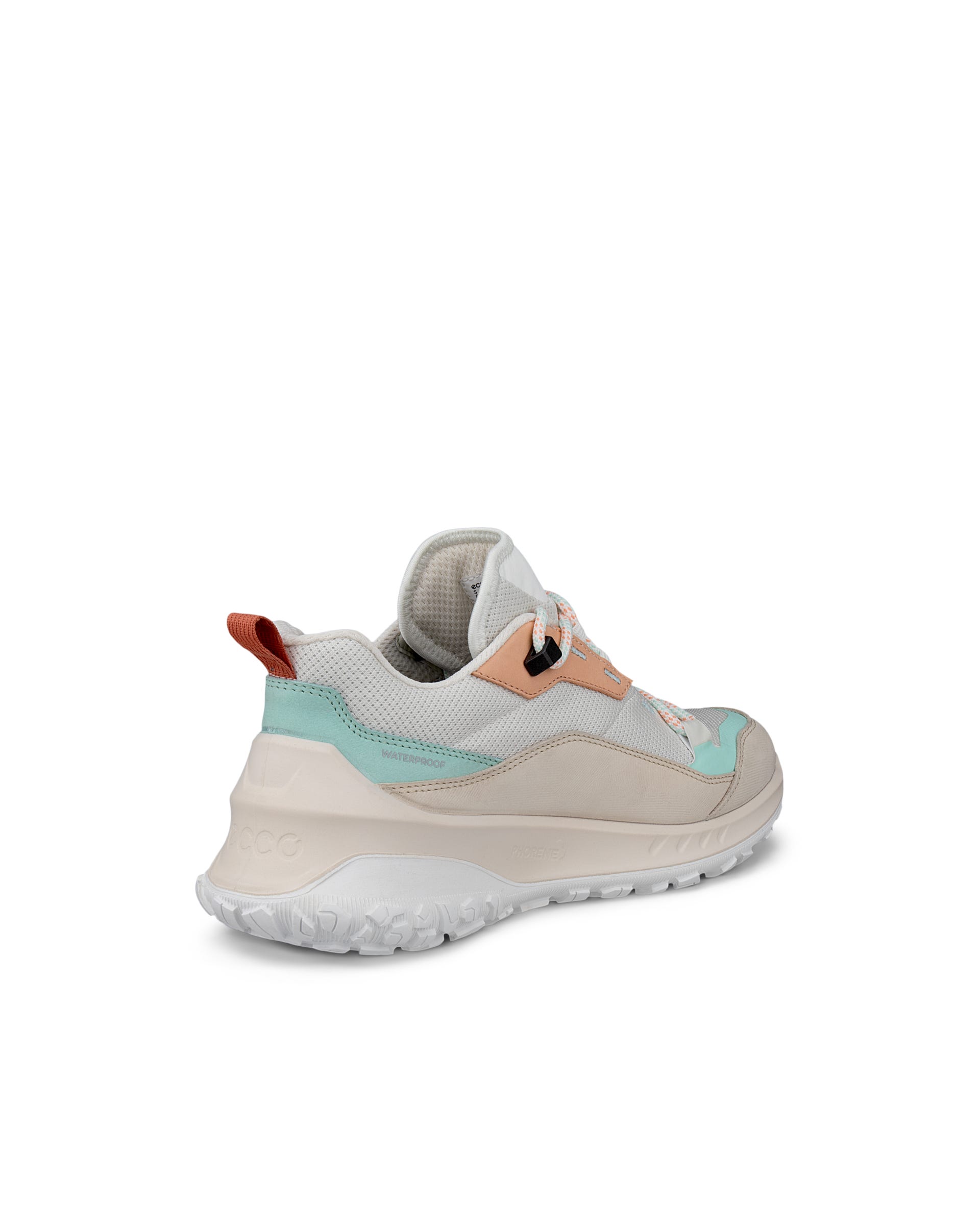 Dámská nubuková voděodolná turistická obuv ECCO® ULT-TRN - Bílá - Back