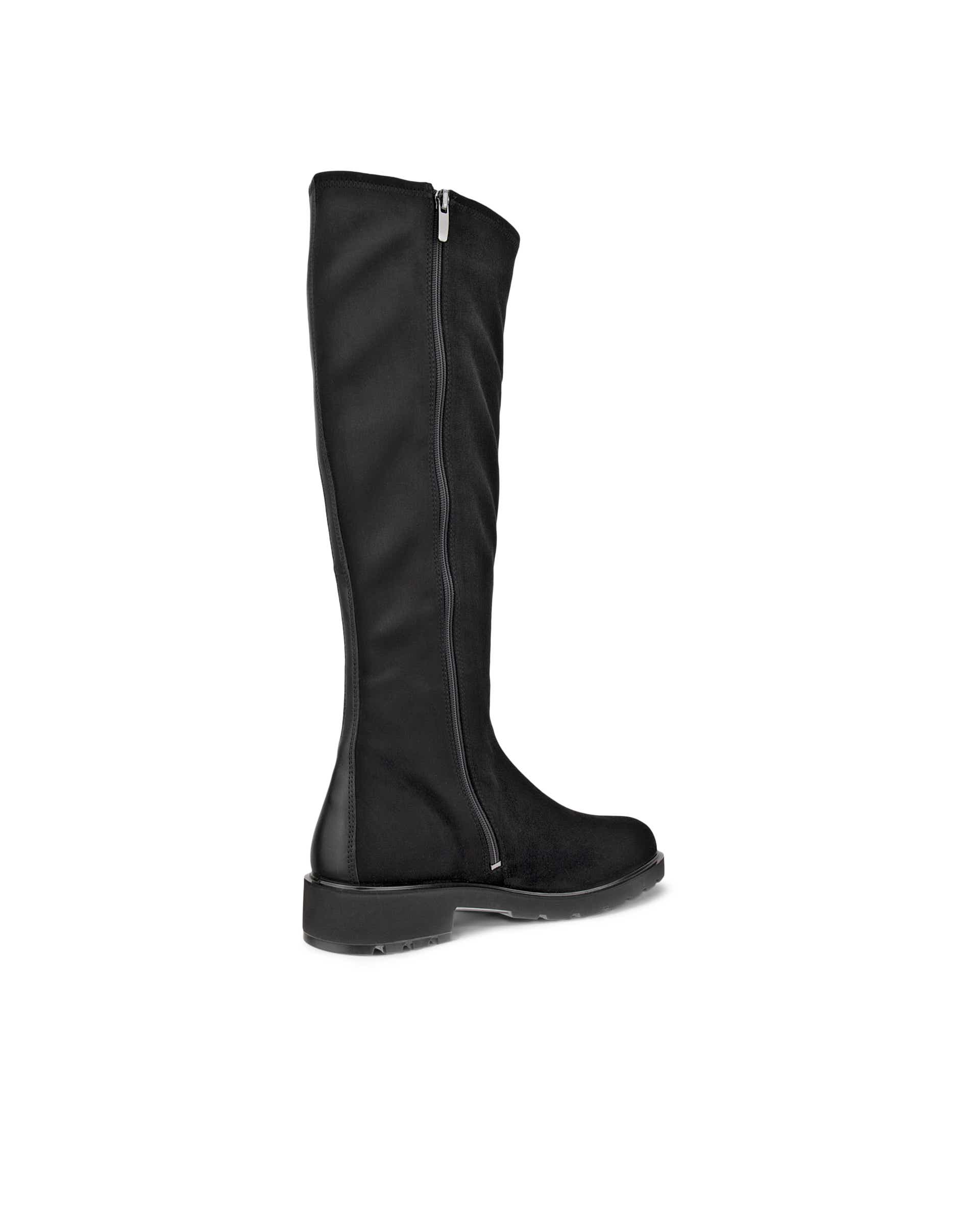 Women's ECCO® Metropole Vienna Textile Knee-High Boot - Black - Back
