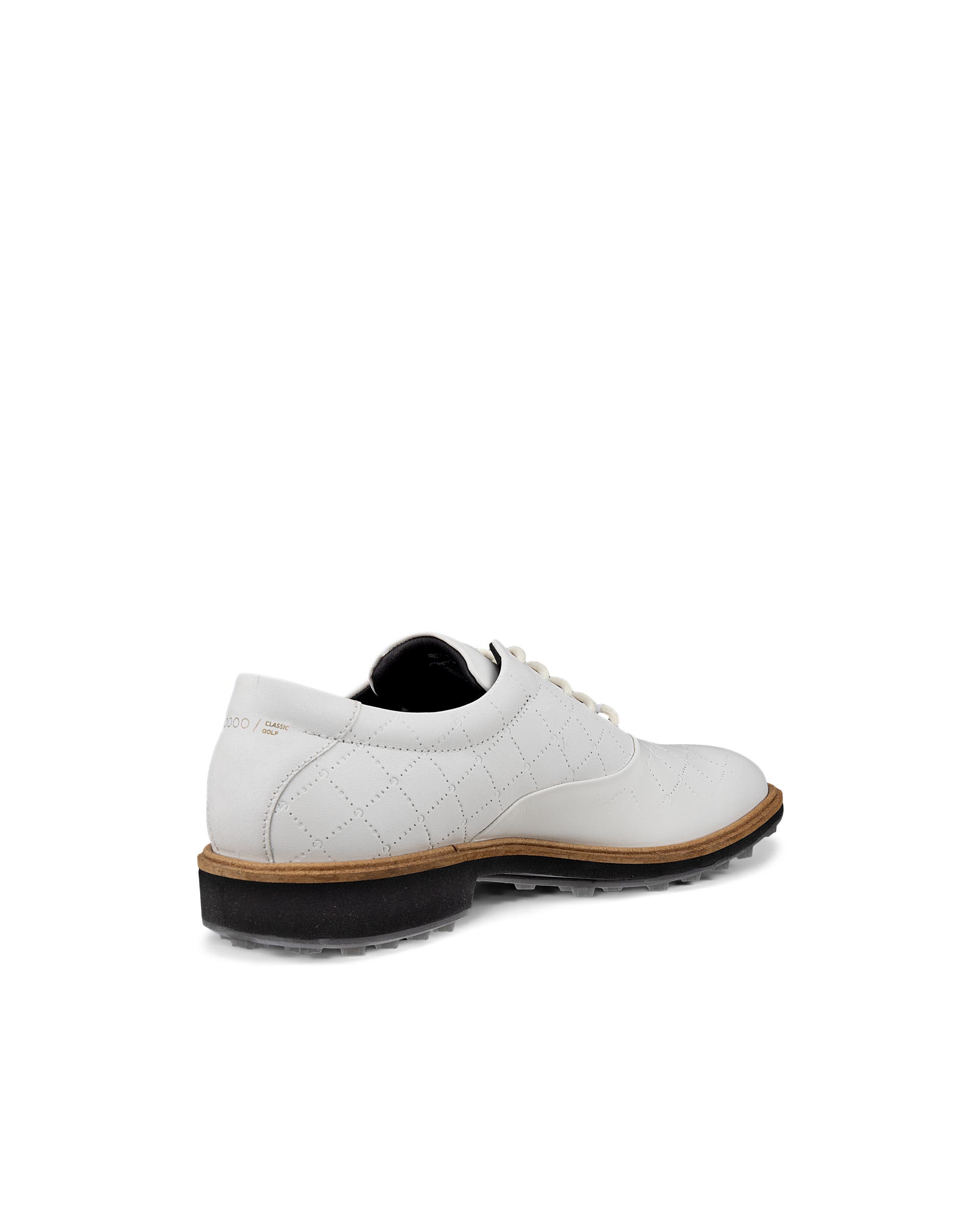 Men's ECCO® Golf Classic Hybrid Leather Golf Shoe - White - Back