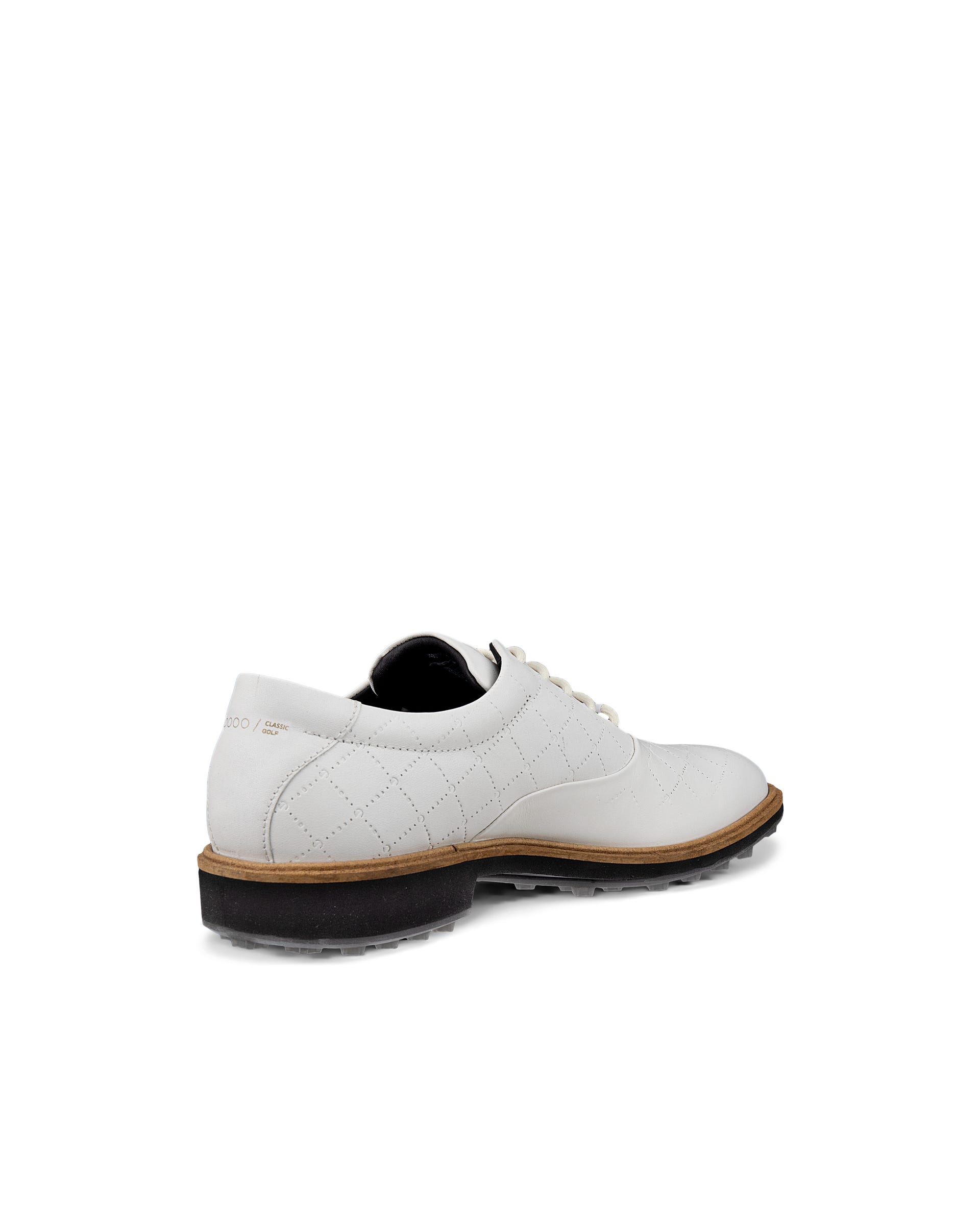 Men's ECCO® Golf Classic Hybrid Leather Golf Shoe - White - Back