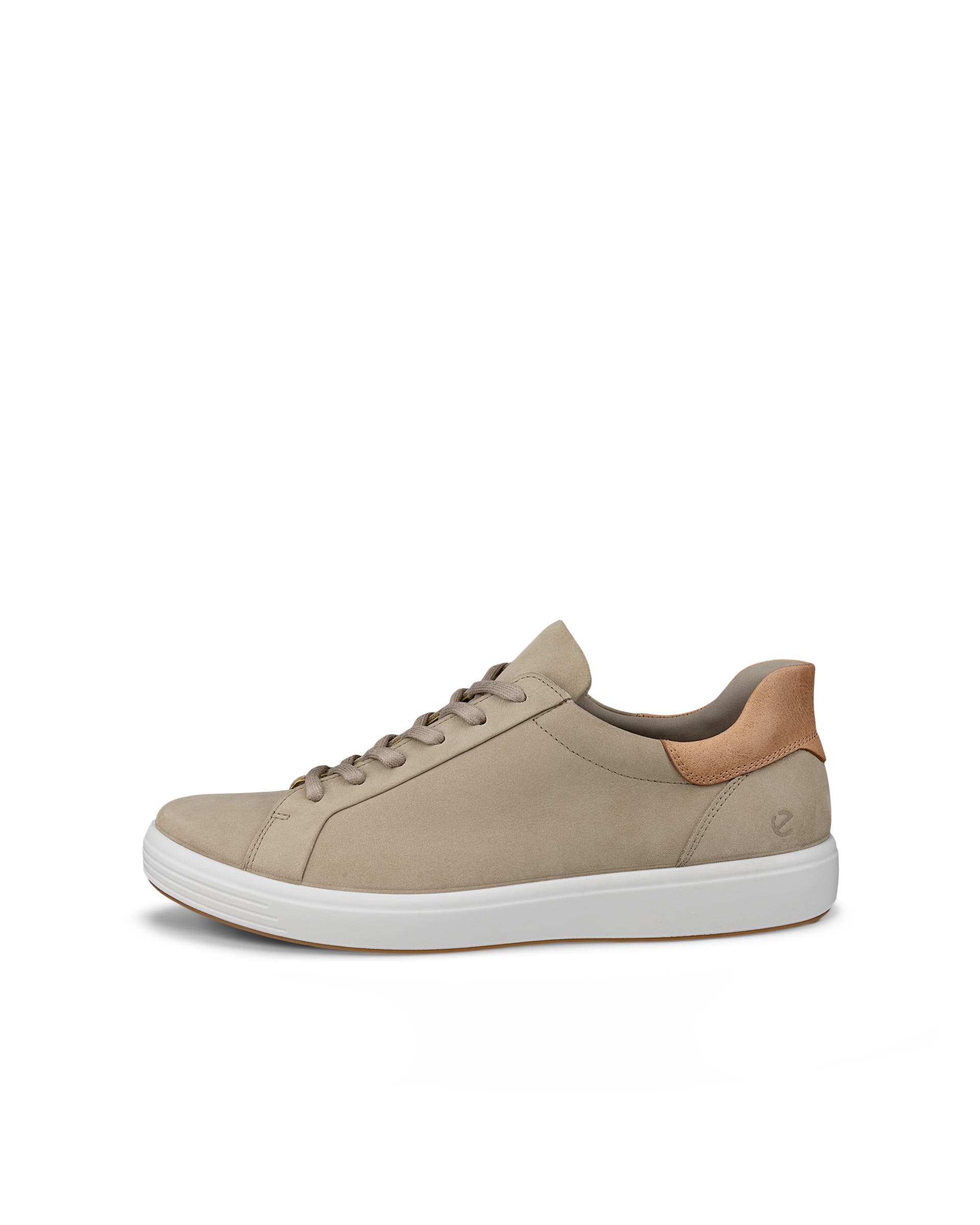 ECCO® Soft 7 férfi bőr sneaker - Barna - Outside