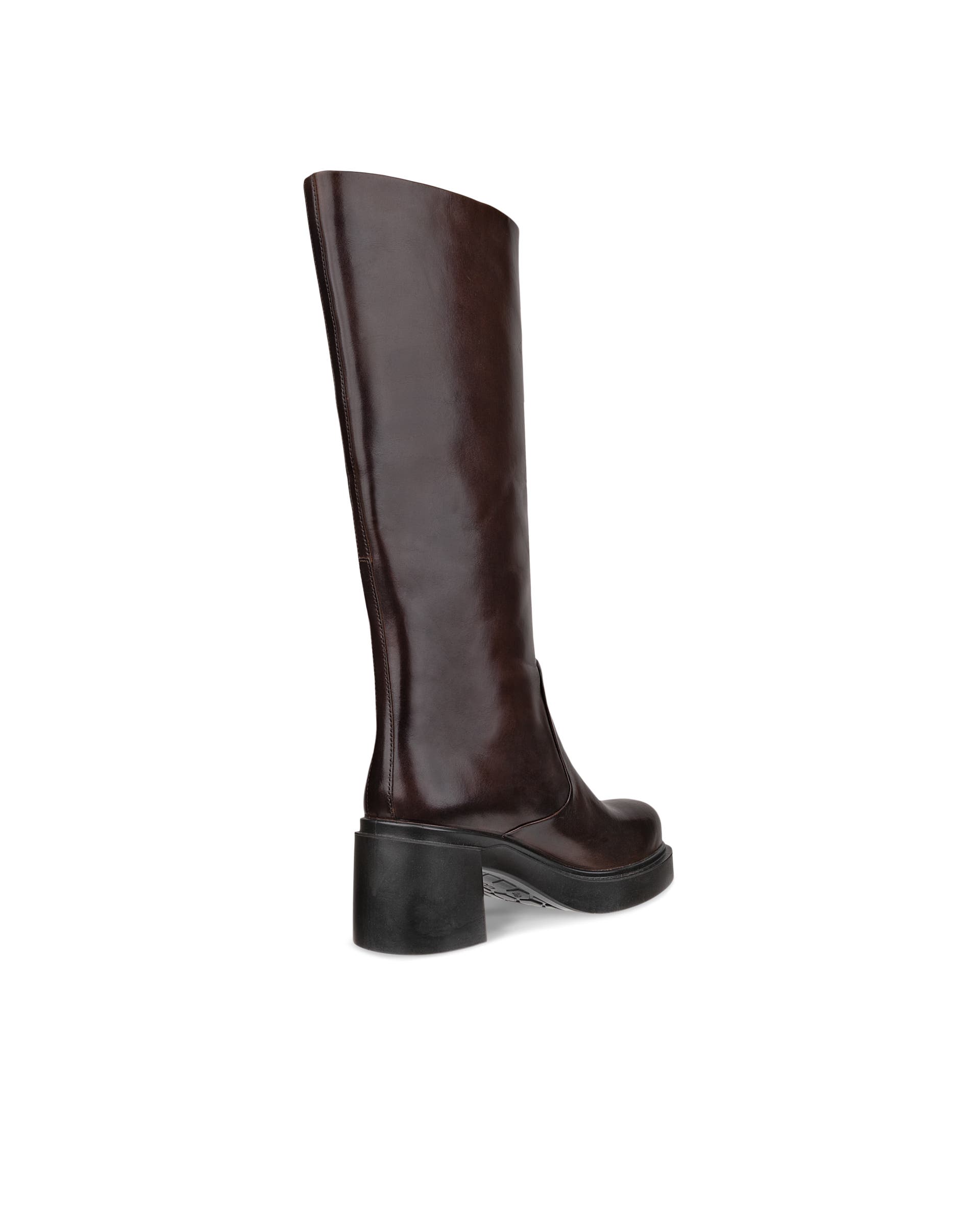 ECCO® METROPOLE SEOUL 45 bottes hautes en cuir pour femme - Marron - Back