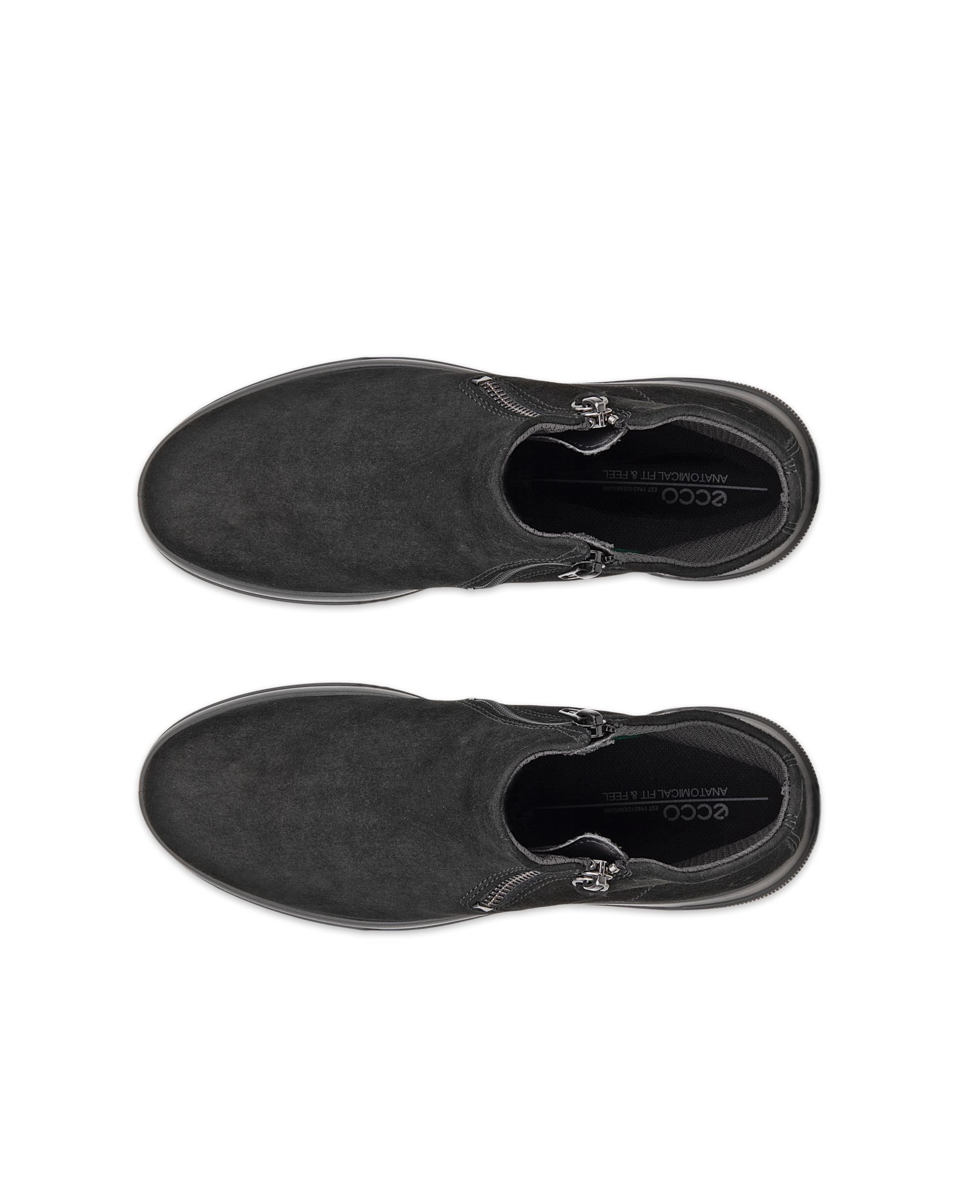 ECCO® MOVE ženske čizme od brušene kože - Crna - Top left pair