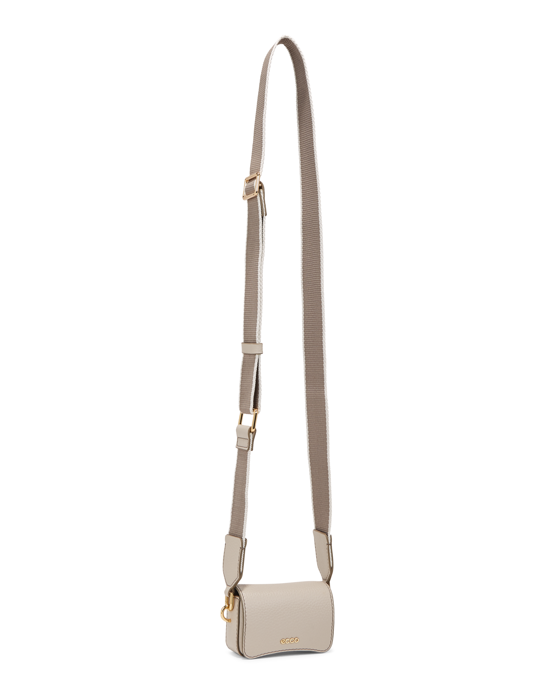ECCO Pinch Mini Pebbled レザークロスボディバッグ | オレンジ