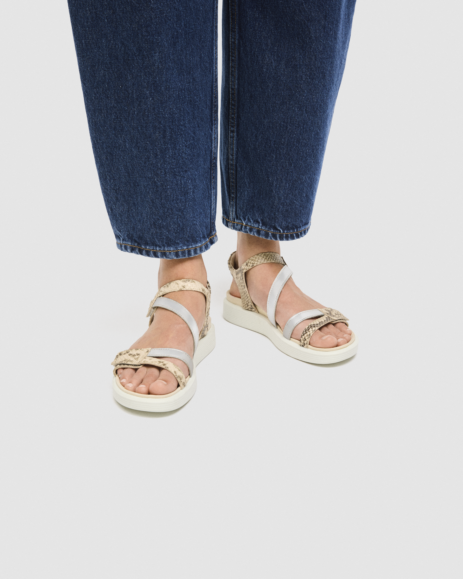 ECCO Soft Sandal — Gold