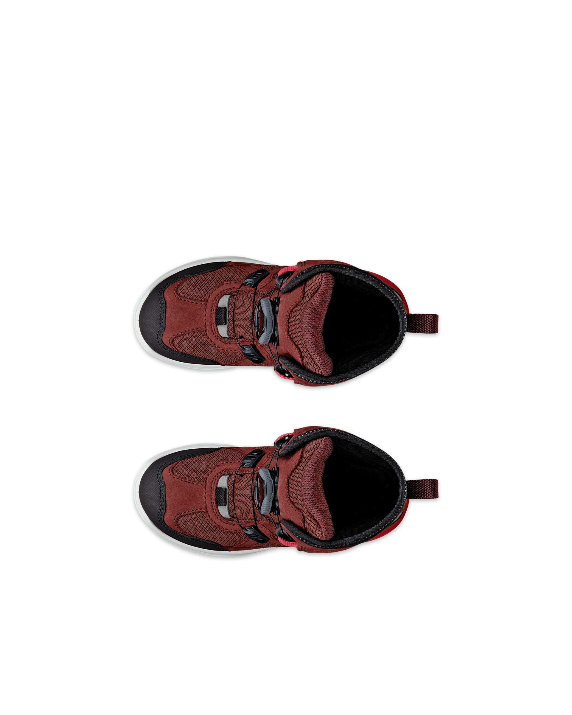 ECCO® SNOW MOUNTAIN Kinder Wasserdichte Winterstiefel aus Nubukleder - Rot - Top left pair