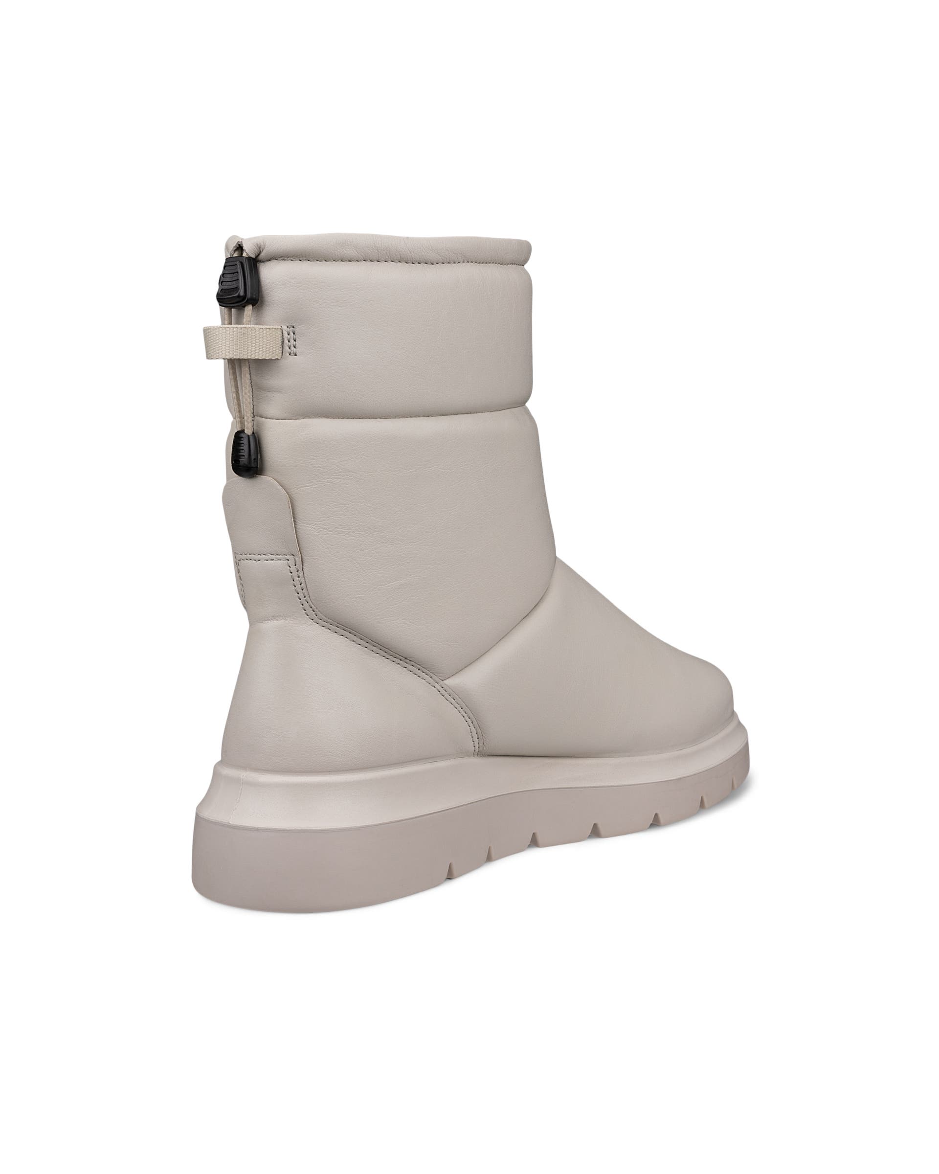 ECCO Nouvelle ウィメンズ レザーミッドカットブーツ - グレー - Back