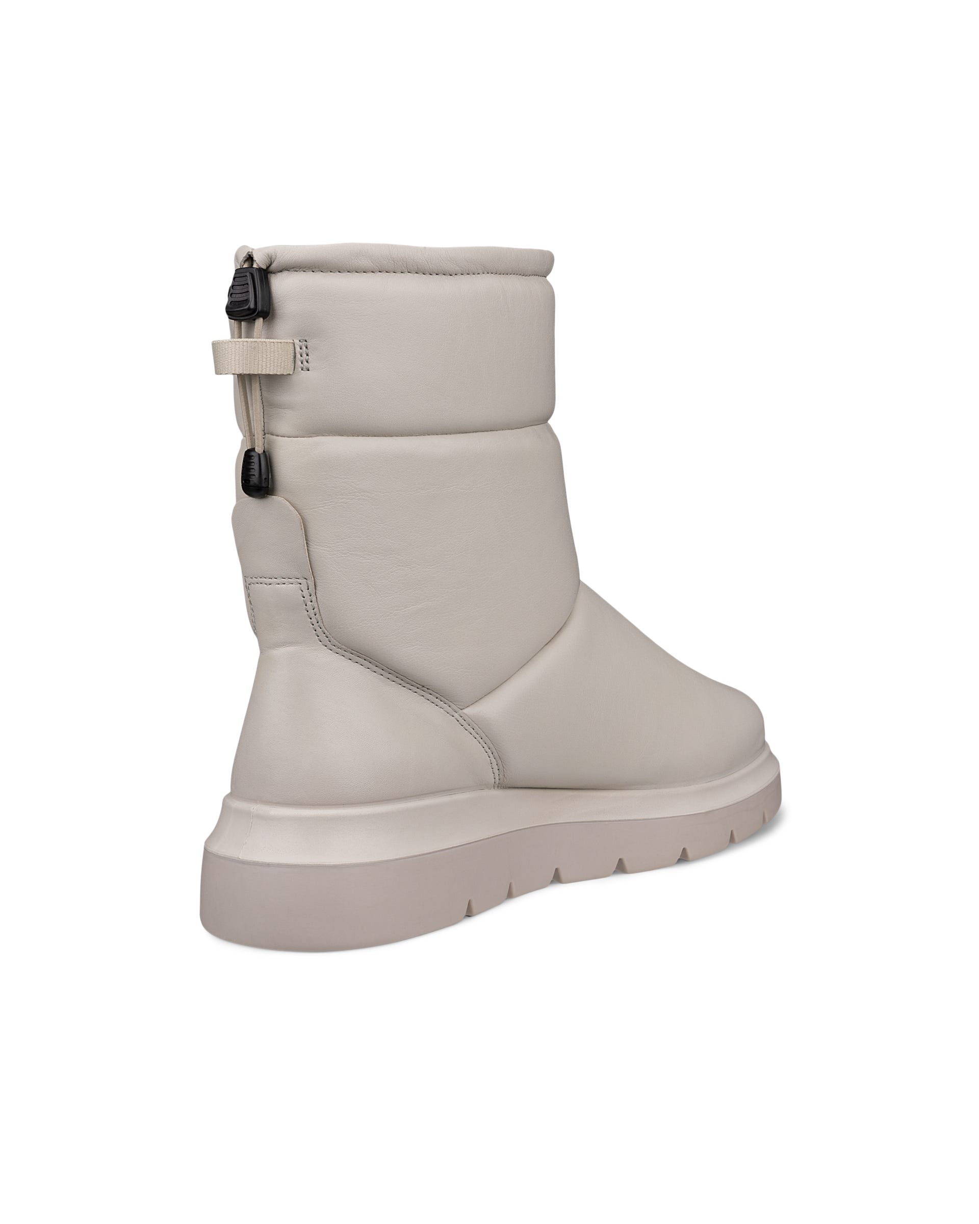 ECCO Nouvelle ウィメンズ レザーミッドカットブーツ - グレー - Back