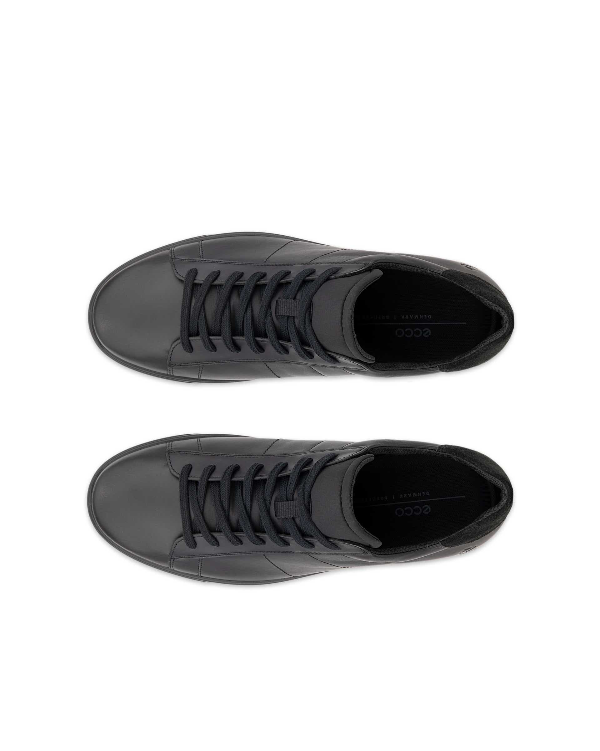 Pánske kožené tenisky ECCO® Street Lite - Čierna - Top left pair