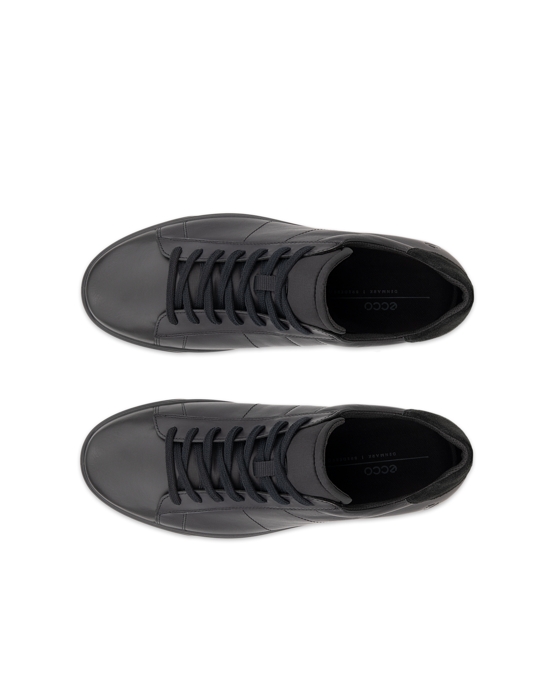 ECCO® Street Lite Herren Ledersneaker - Schwarz - Top left pair