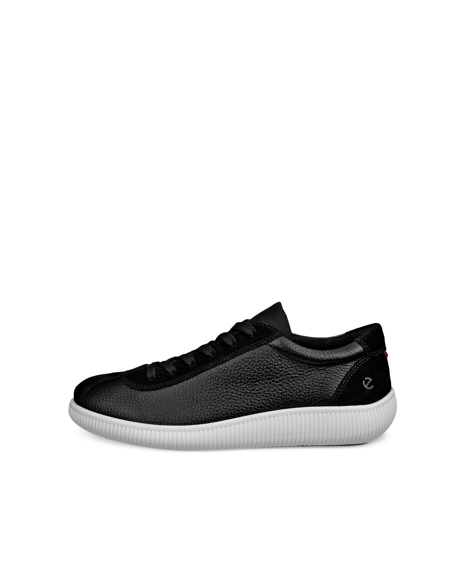 ECCO® Soft Zero Damen Ledersneaker - Schwarz - Outside