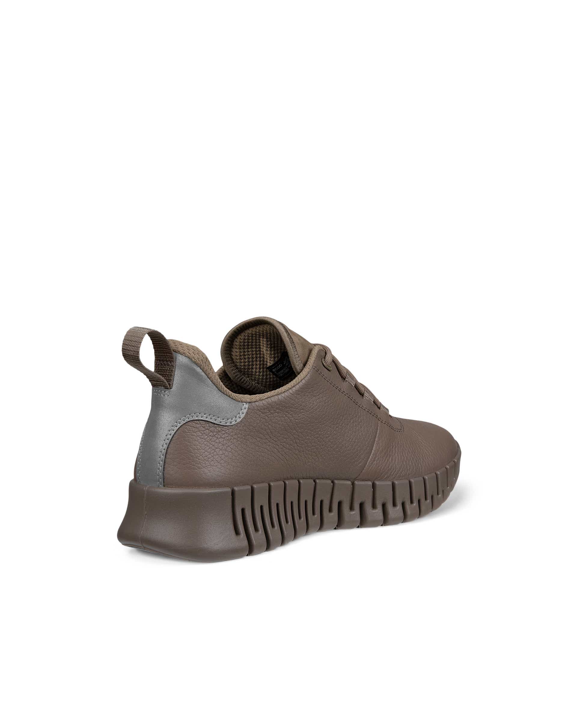 ECCO® GRUUV Skinnsneaker med Gore-Tex dam - Brun - Back
