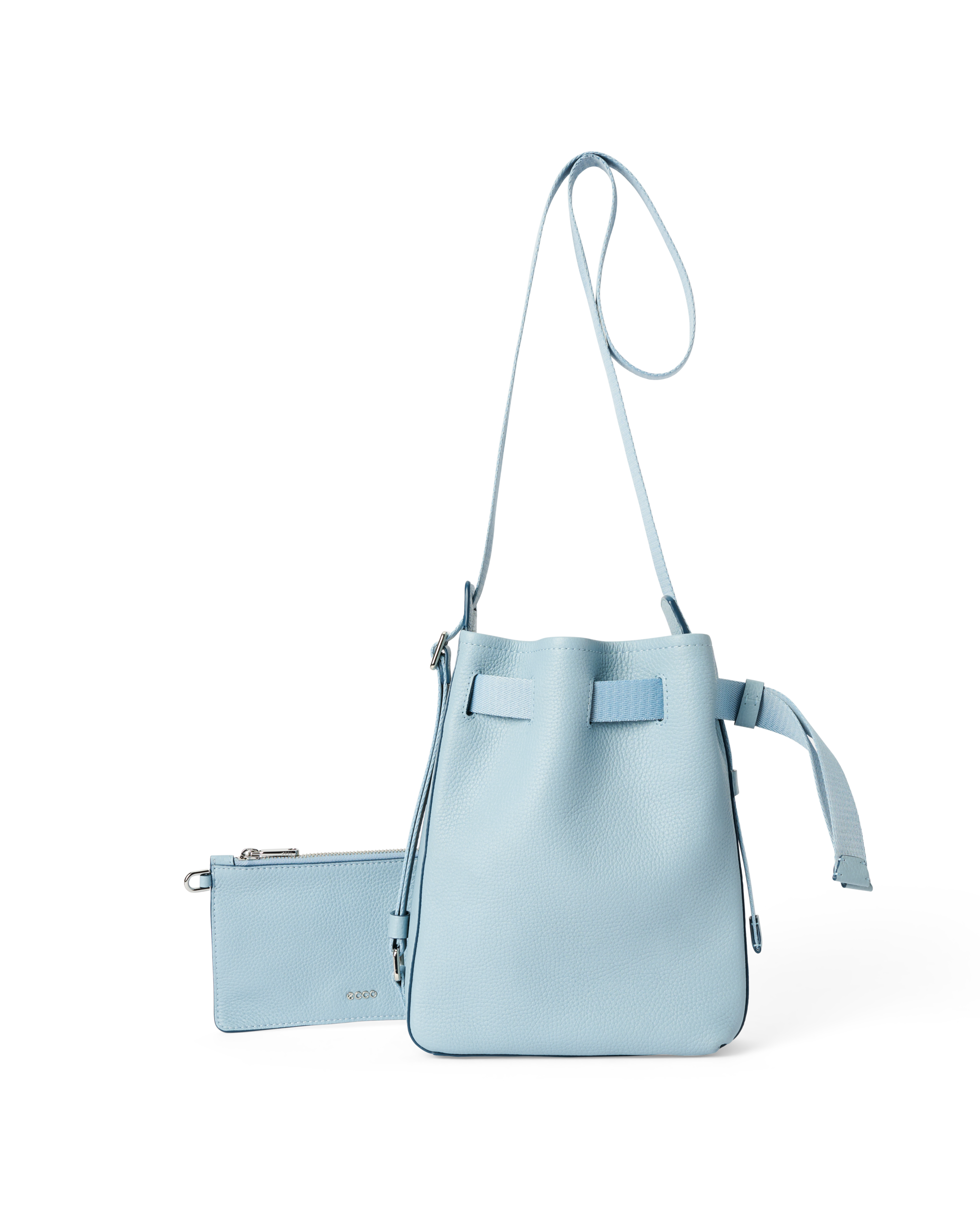 ECCO SAIL BAG S PEBBLED レザーショルダーバッグ | ベージュ