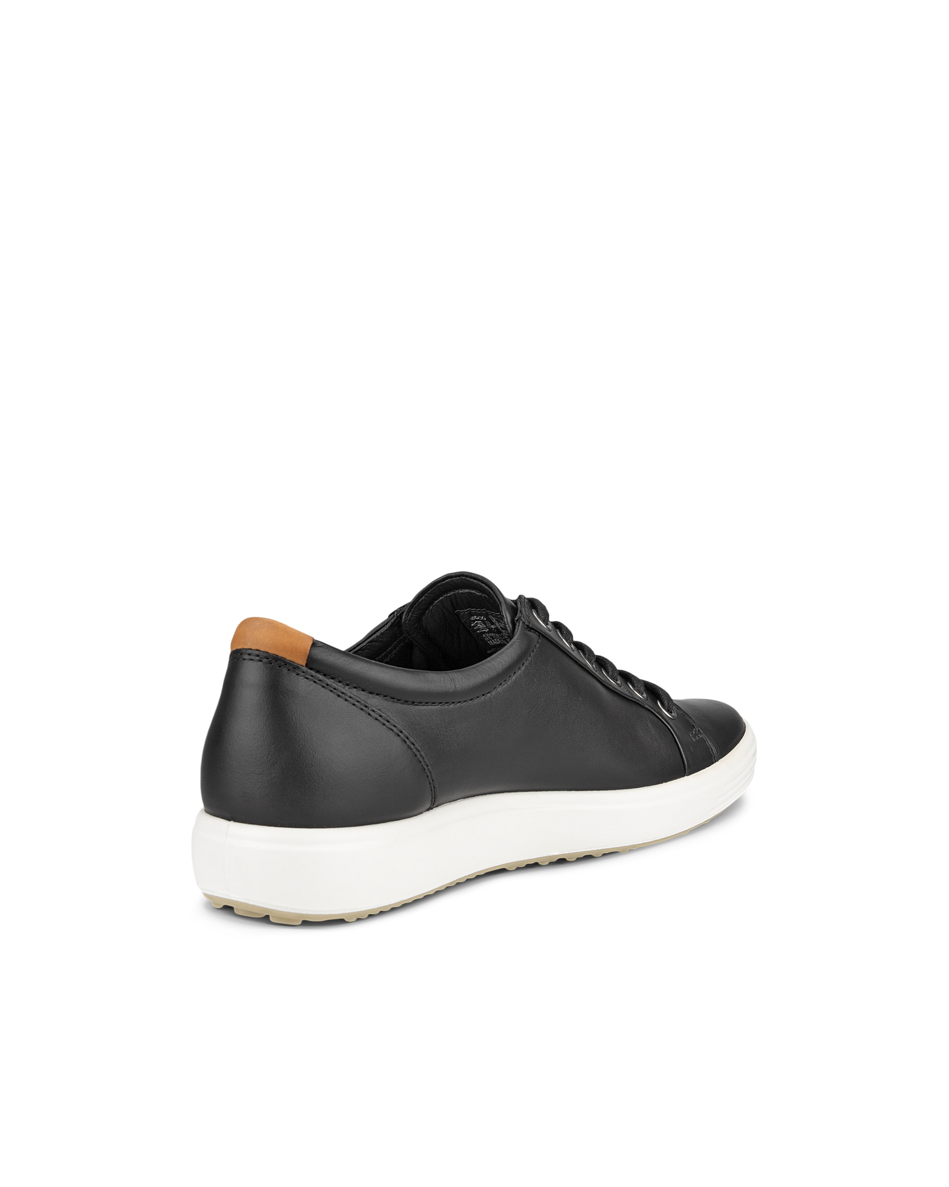 Naisten ECCO® Soft 7 nahka tennari - Musta - Back
