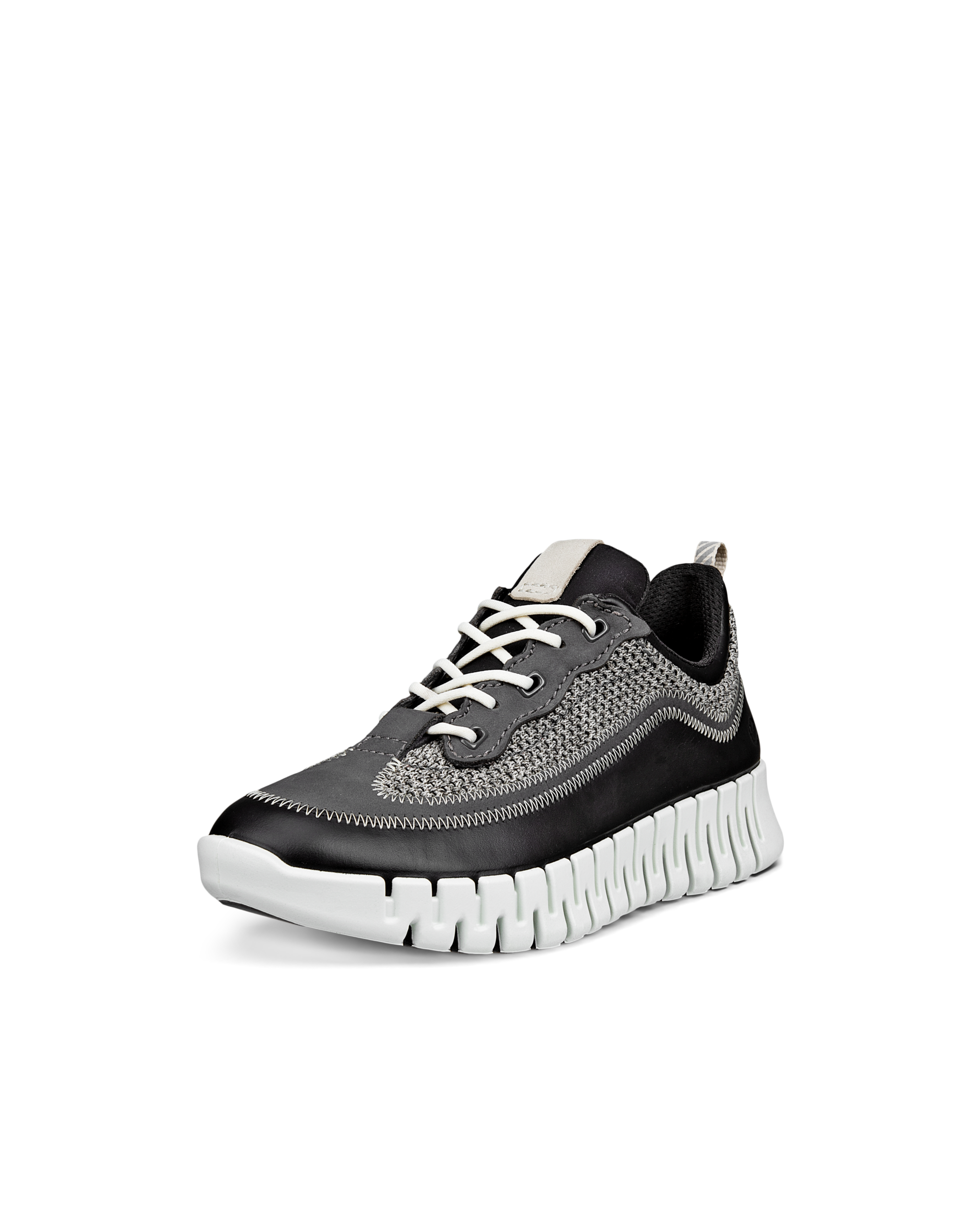 ECCO® GRUUV női bőr sneaker - Fekete - Main