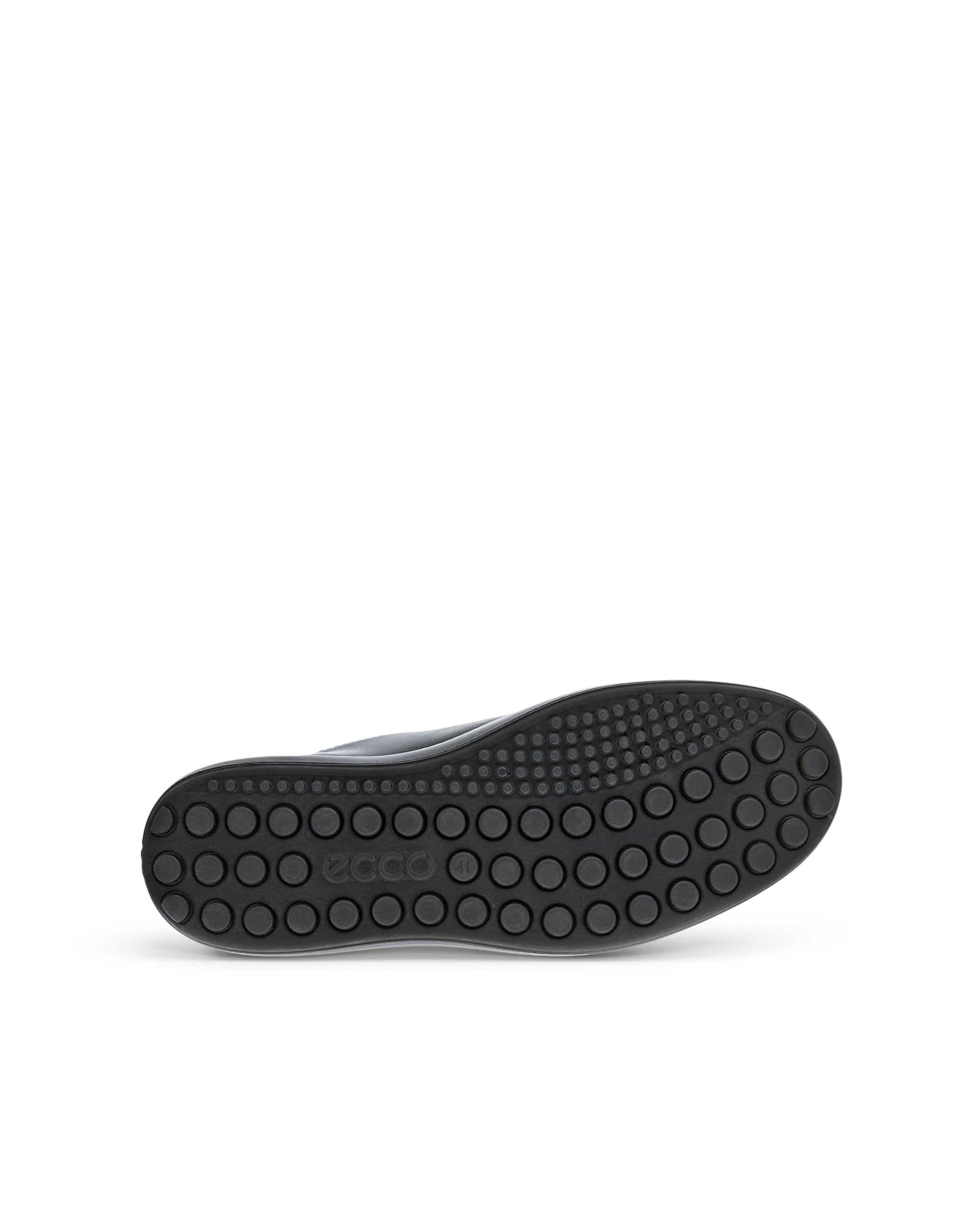ECCO® Soft 7 baskets en cuir pour homme - Noir - Sole