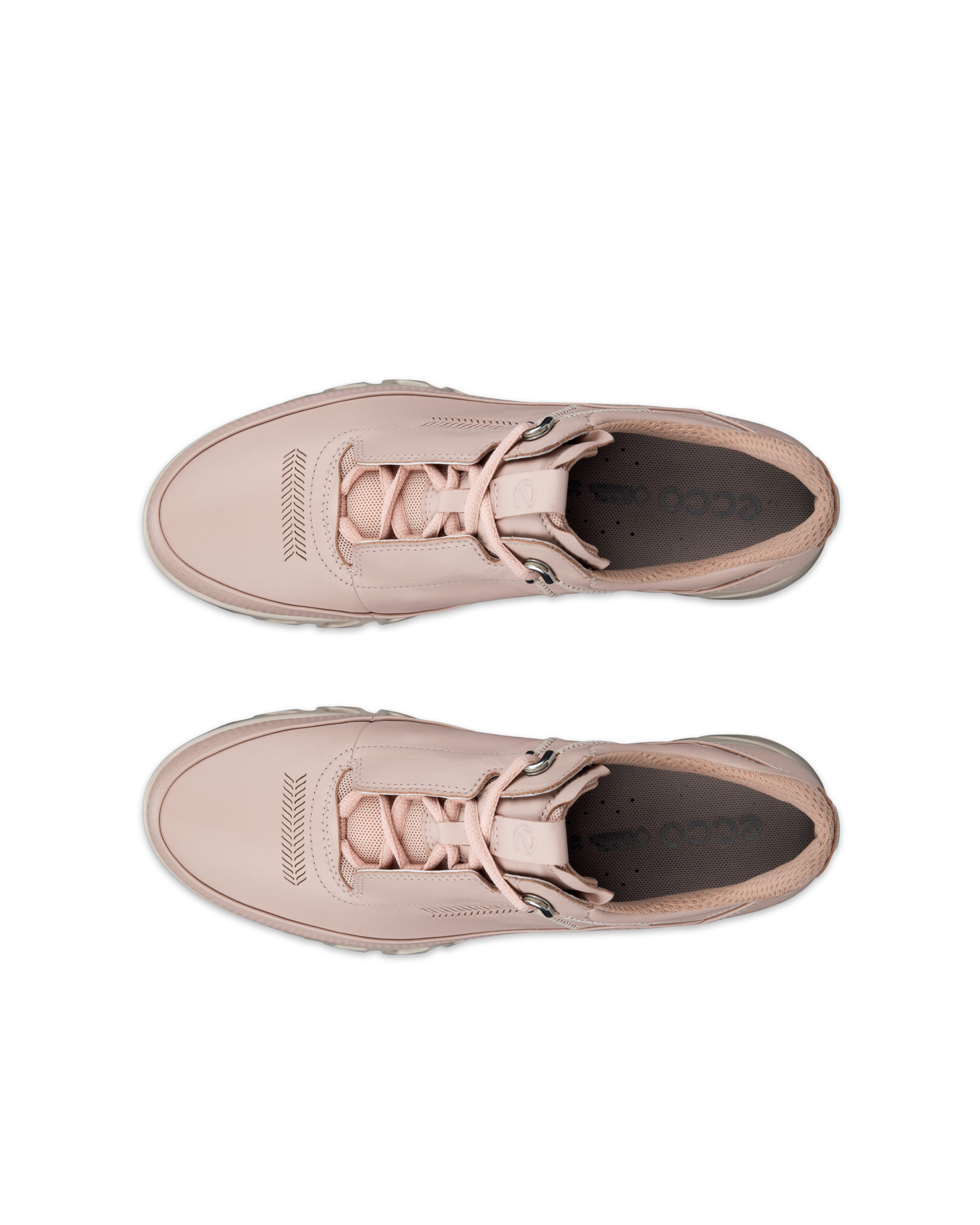 ECCO Multi Vent Women ウィメンズ レザーGore-Texシューズ - ピンク - Top left pair