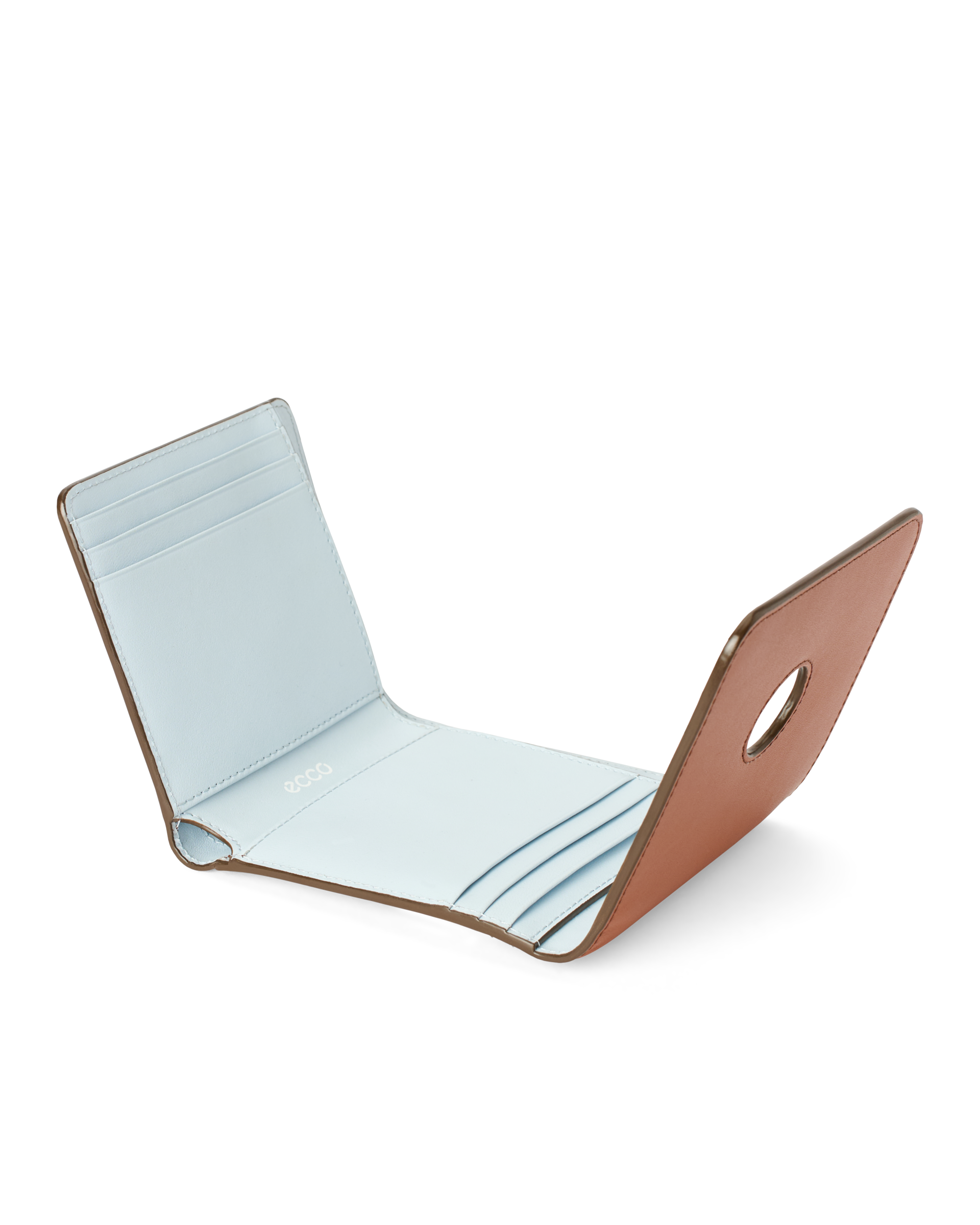 ECCO Wallet E Wave Lock — Brown