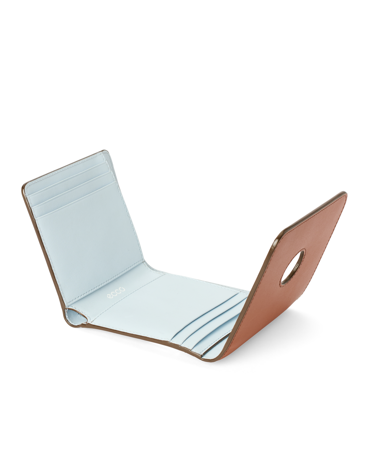 ECCO Wallet E Wave Lock — Brown