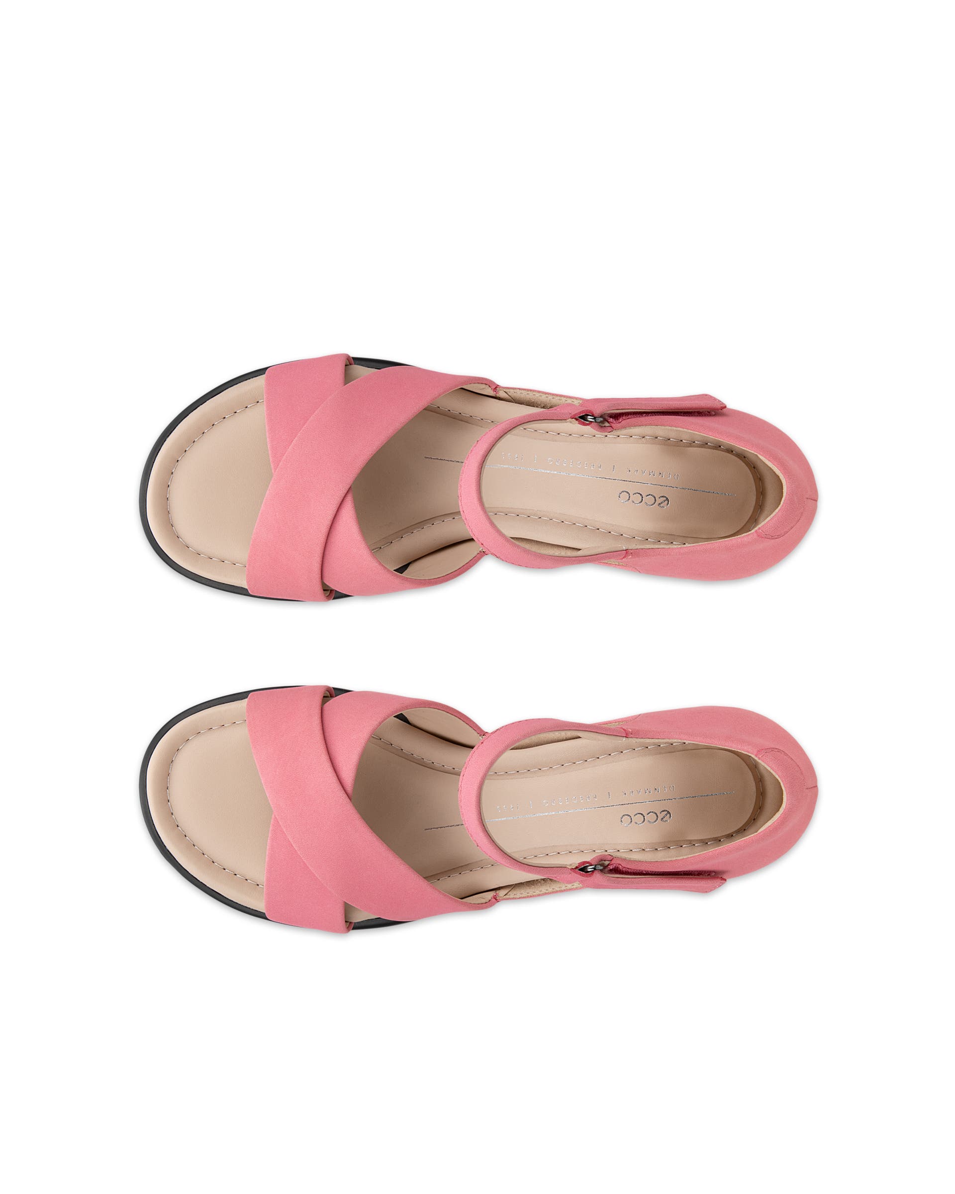 ECCO® Sculpted Sandal LX 35 højhælet sandaler i nubuck til damer - Pink - Top left pair