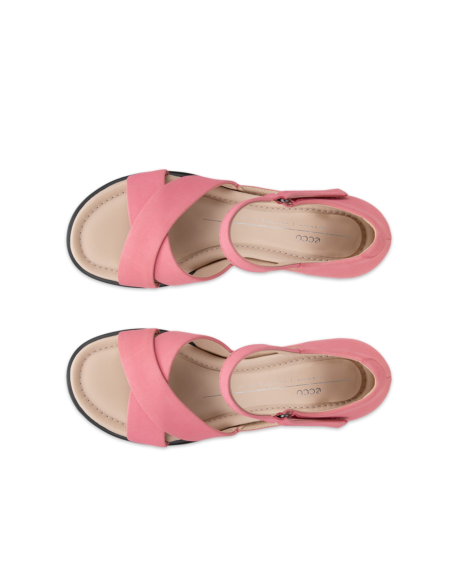 ECCO® Sculpted Sandal LX 35 højhælet sandaler i nubuck til damer - Pink - Top left pair