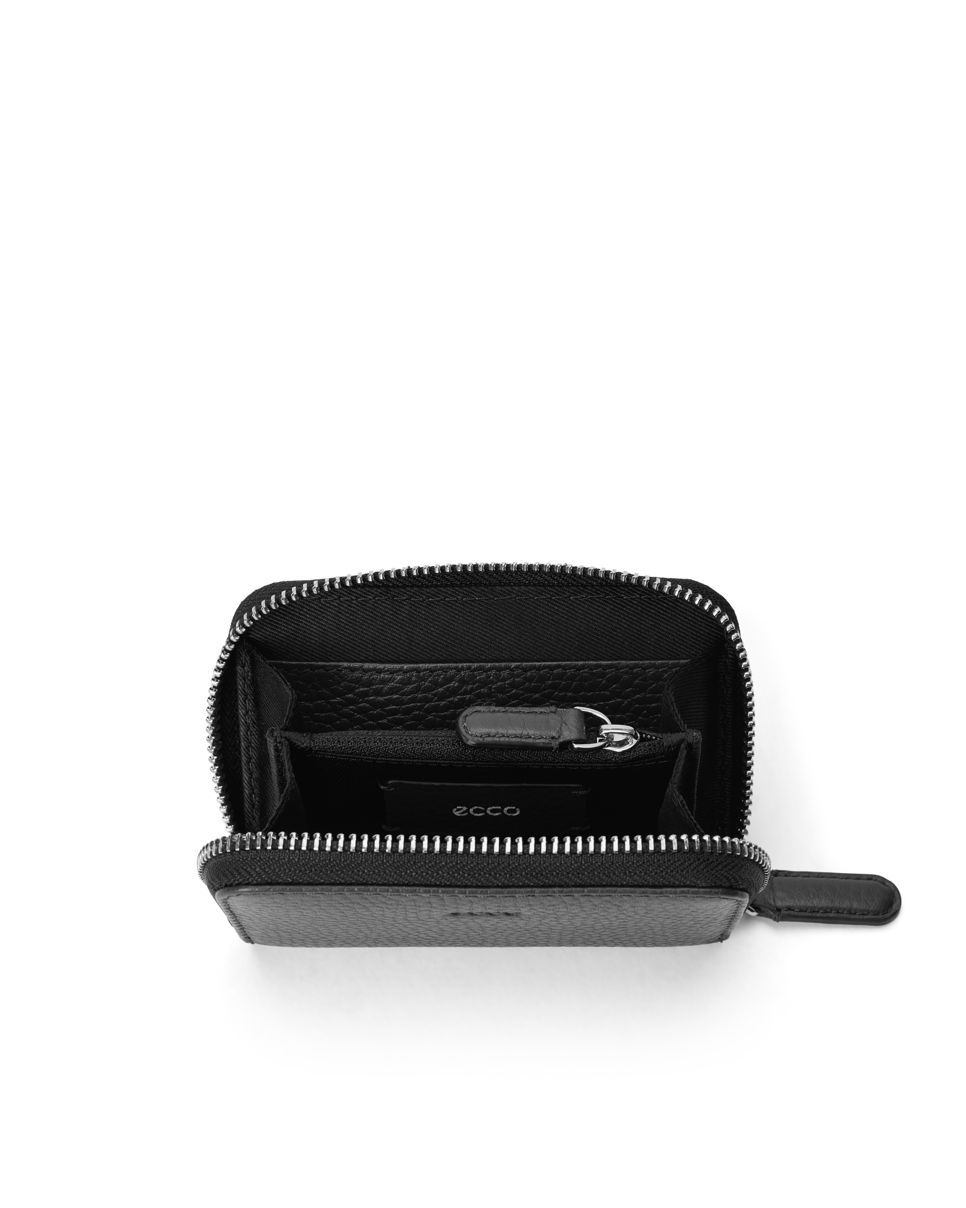 ECCO Wallet Small Zip Around — Schwarz