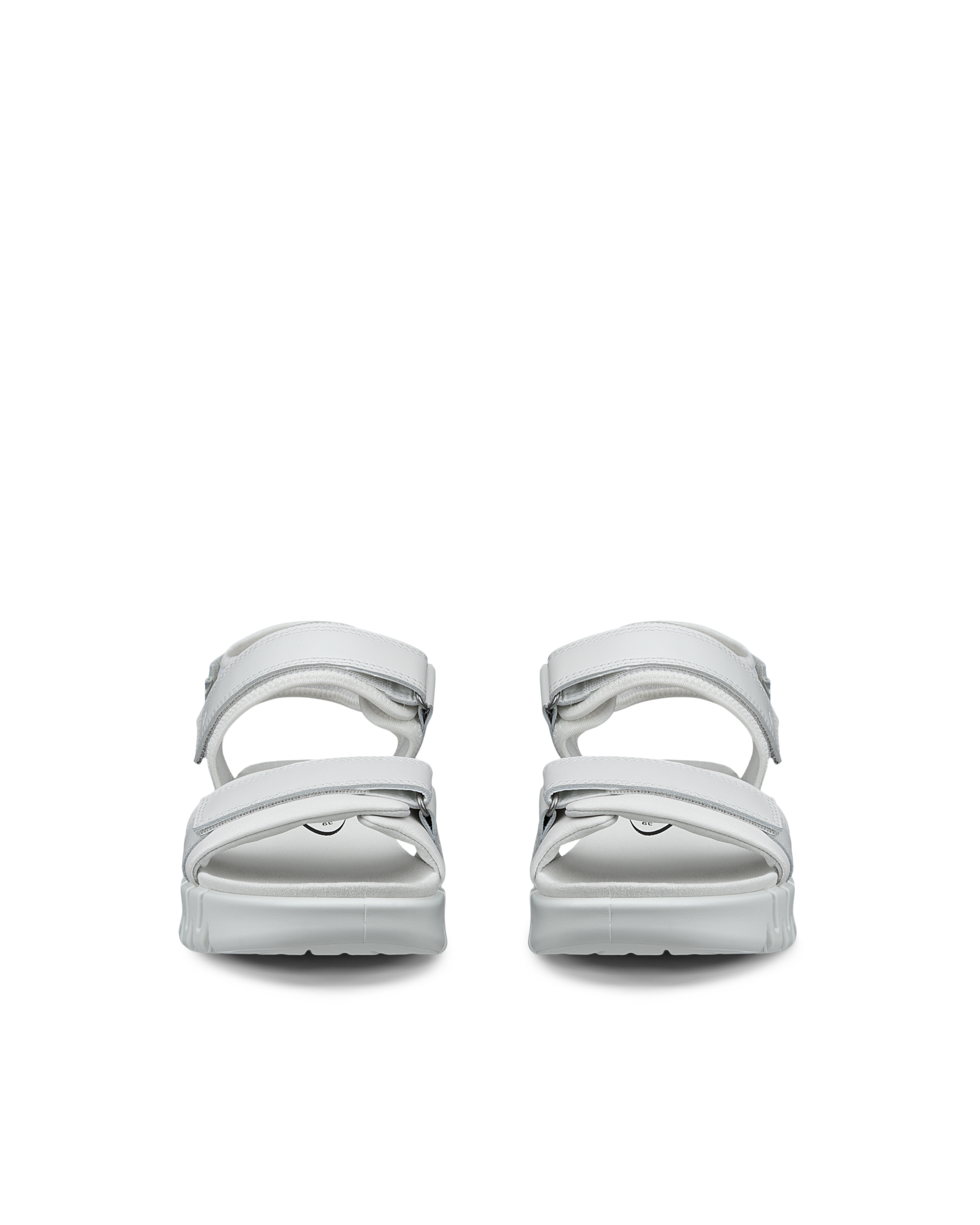 ECCO GRUUV SOL W サンダル EU 38 ホワイト Women's ECCO® Gruuv Leather Sandal | White