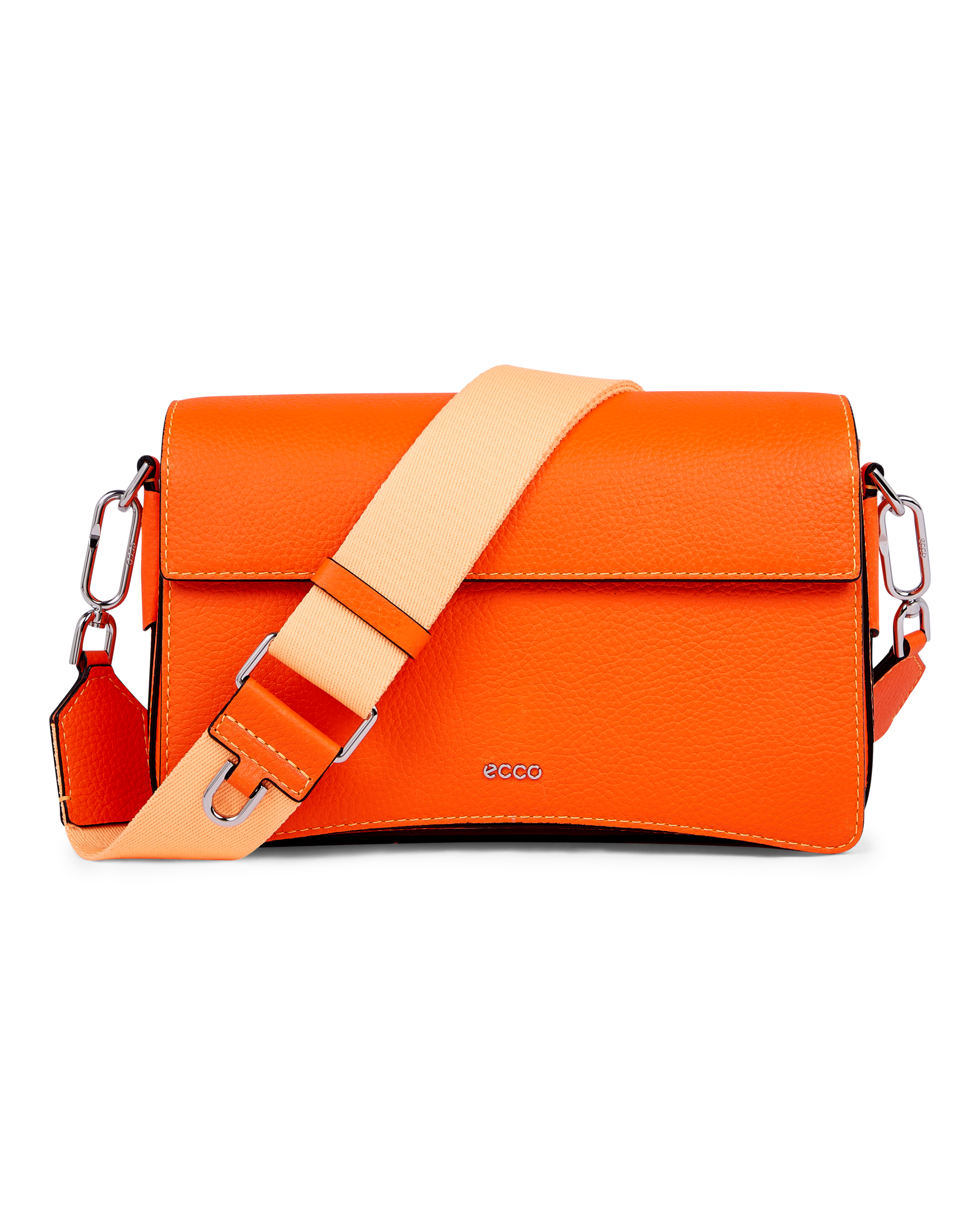 ECCO Pinch Large Pebbled Pop レザーピンチクロスボディバッグ | グリーン