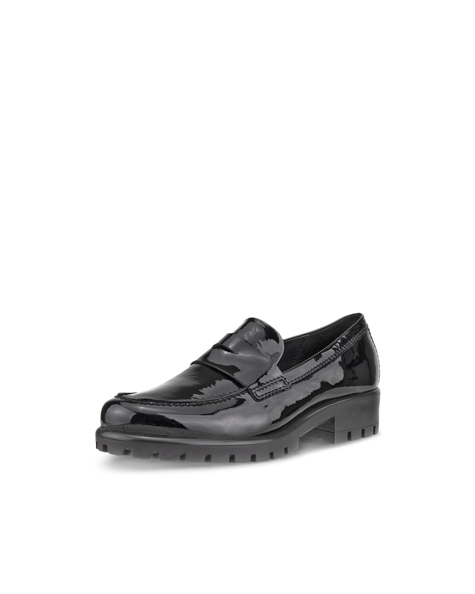 ECCO Women's Modtray Moc-toe Penny Loafers Black