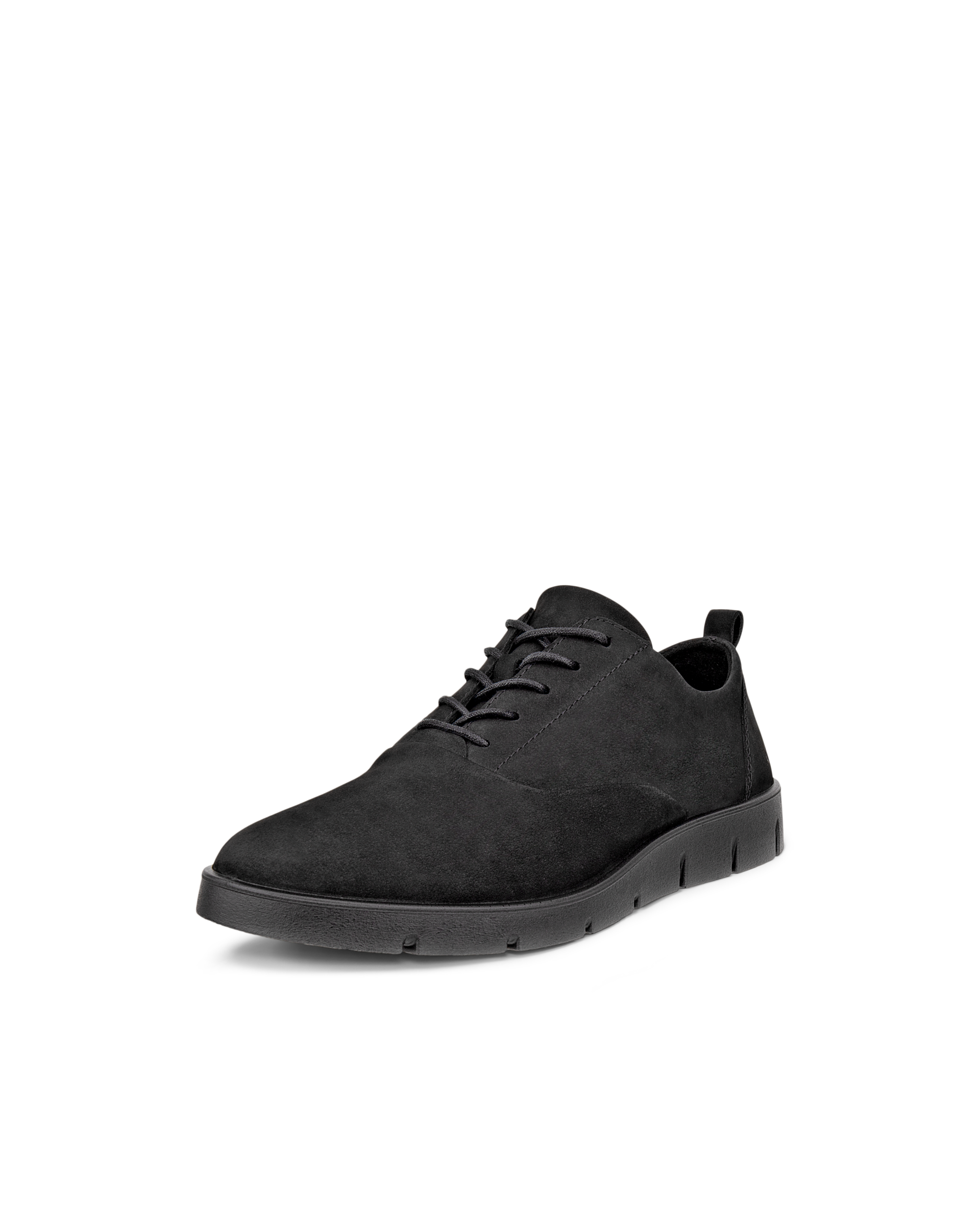 Women's ECCO® Bella Nubuck Lace-Up Shoe - Black - Main