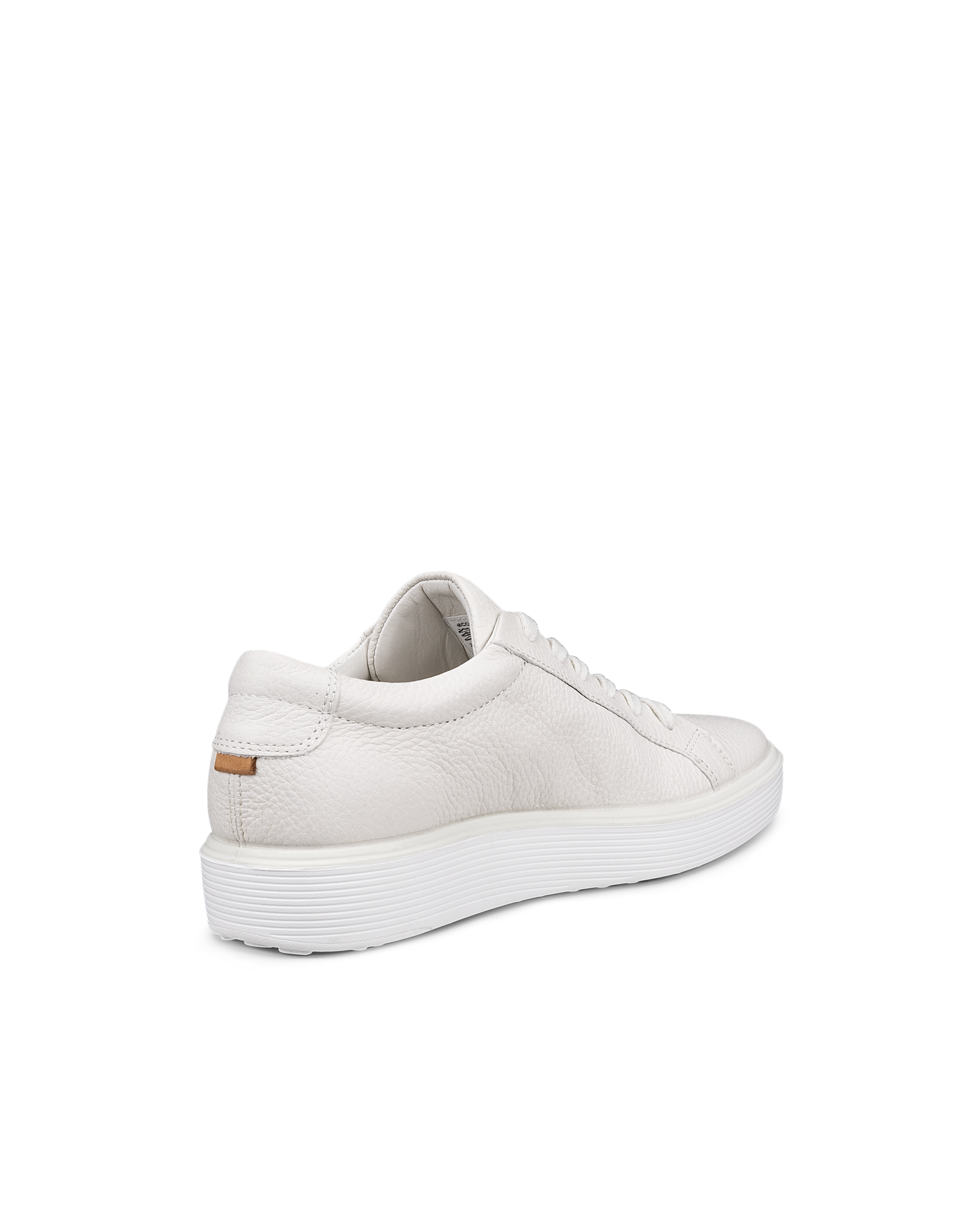 ECCO® Soft 60 Dames leren sneaker - Wit - Back