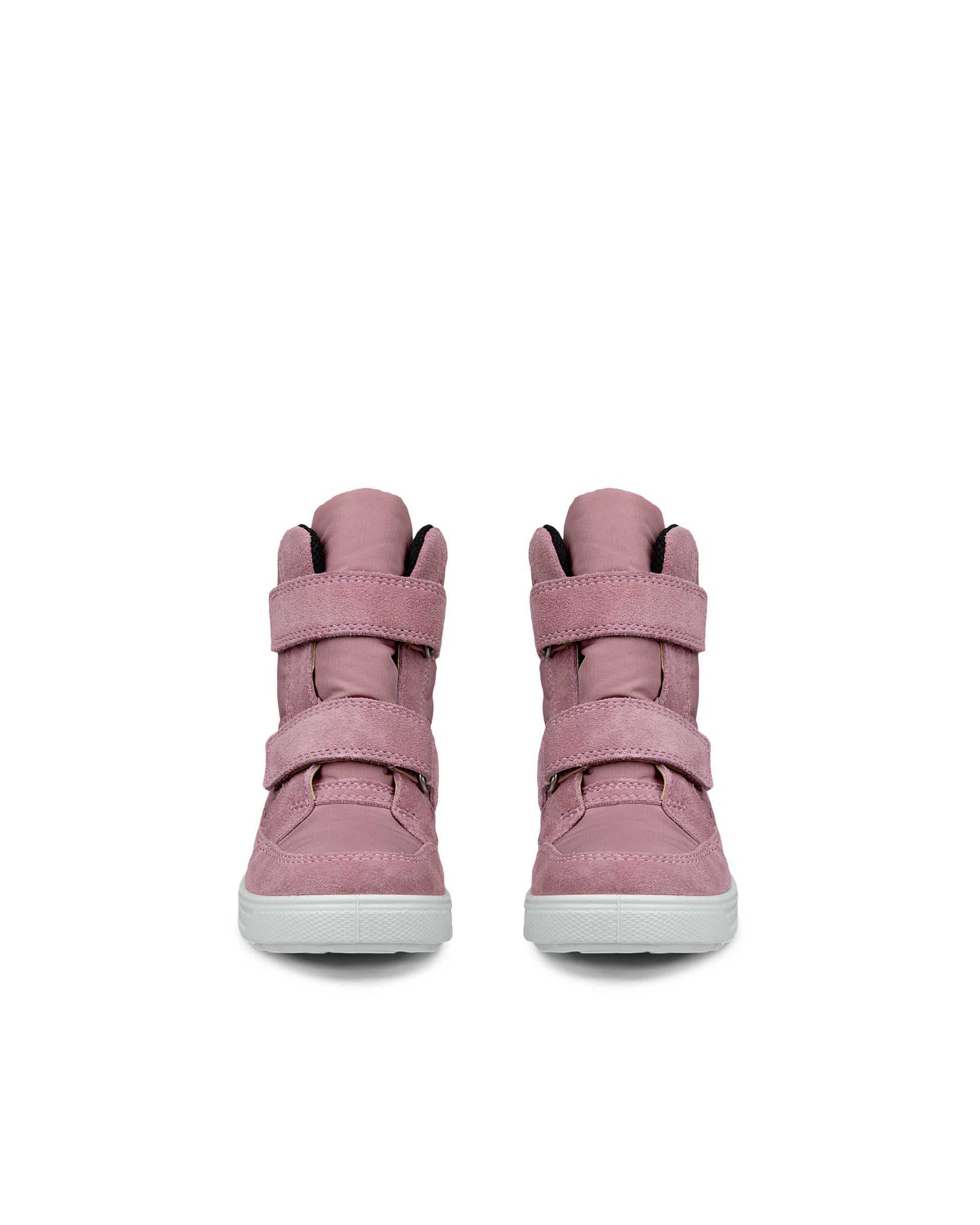 Kids' ECCO® URBAN SNOWBOARDER Suede Gore-Tex Winter Boot - Pink - Front pair